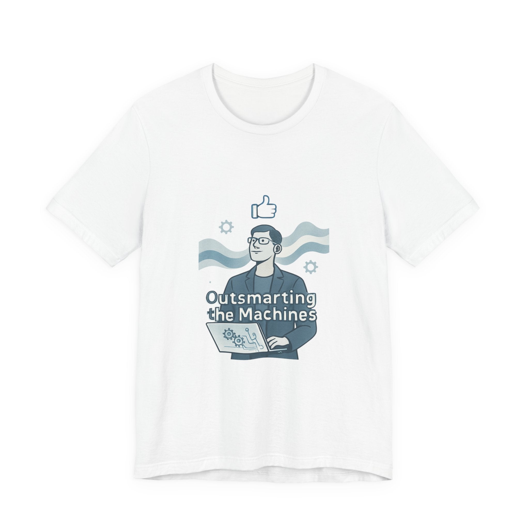 Outsmarting the Machines Tee - Funny AI Programmer Graphic T-Shirt