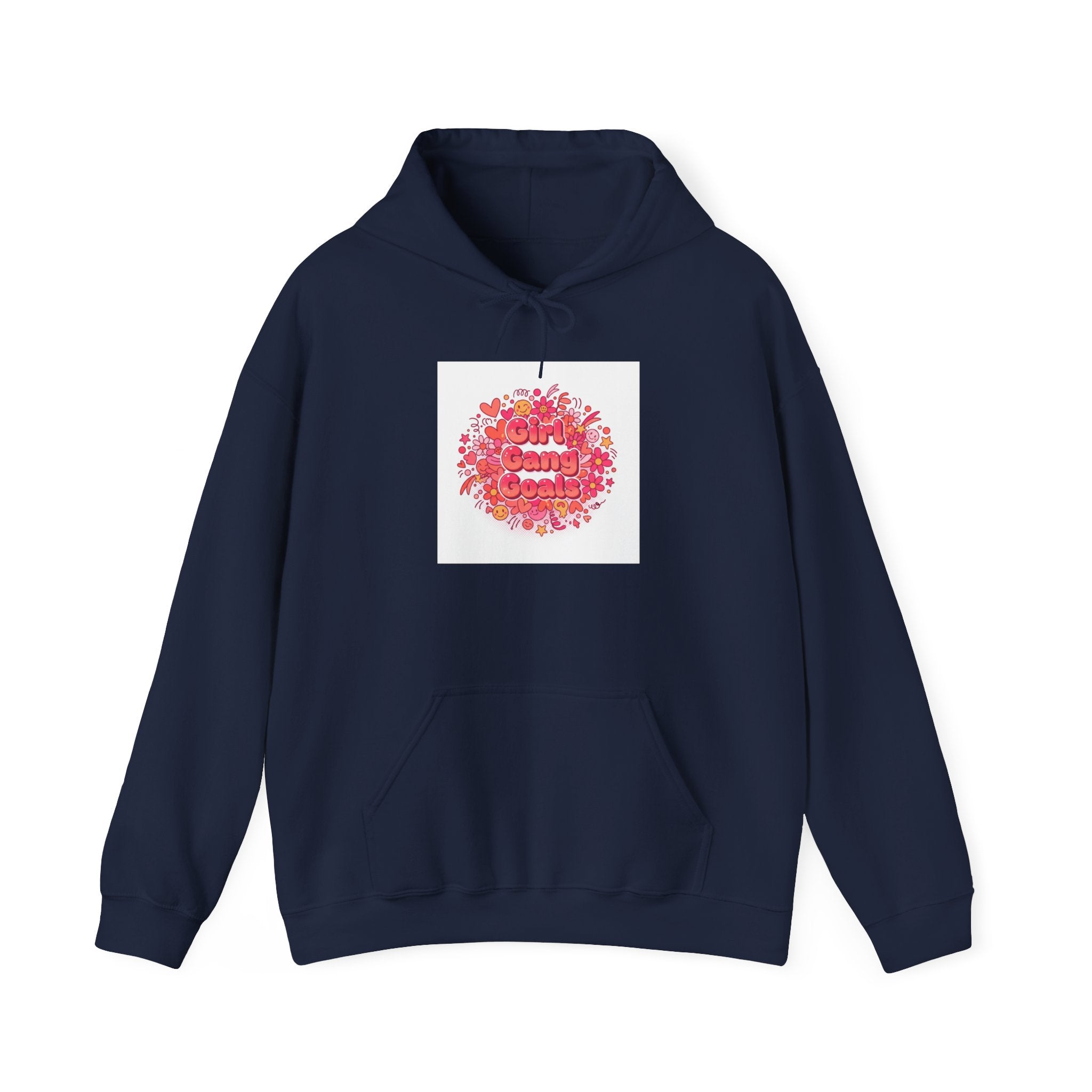 Galentine’s Squad Floral Circle Hoodie | Friendship-First, Brunch-Ready