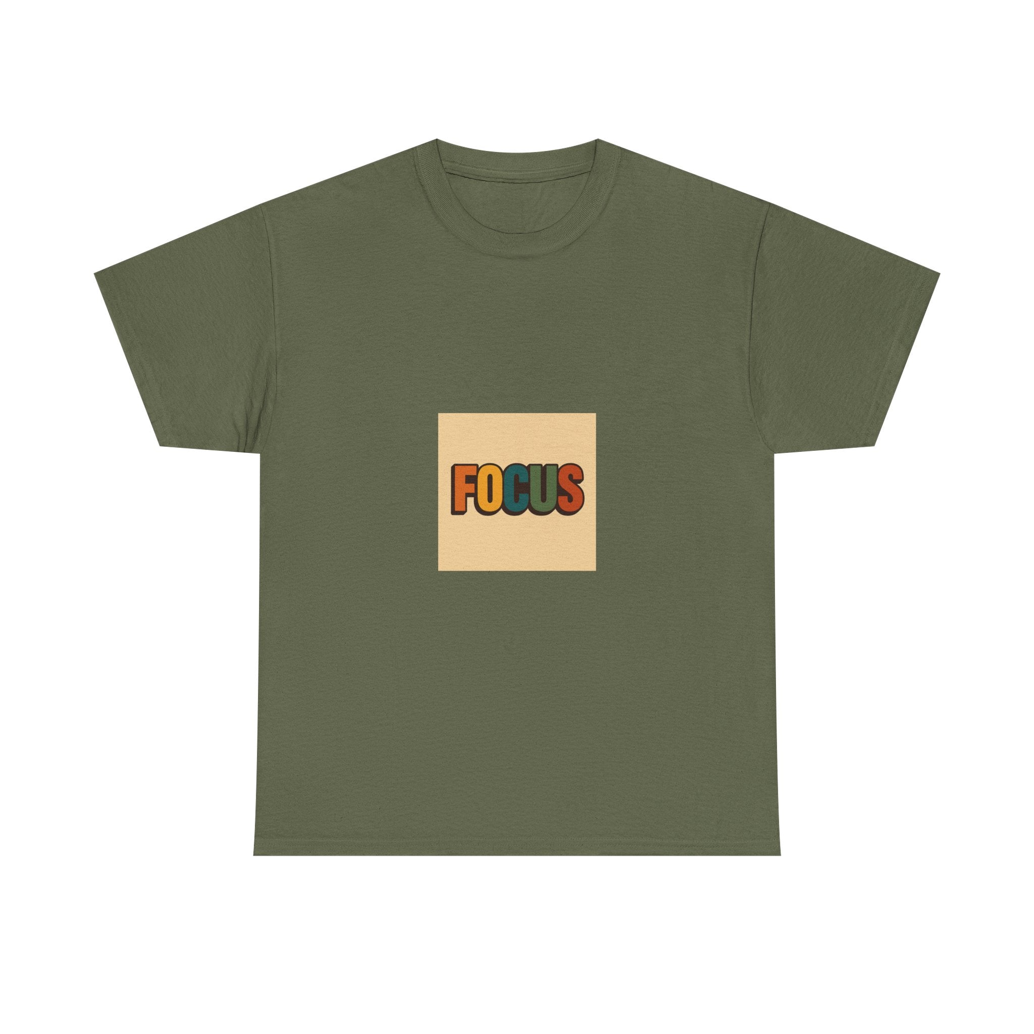 Focus Graphic Tee — Minimalist Motivational Cotton T-Shirt