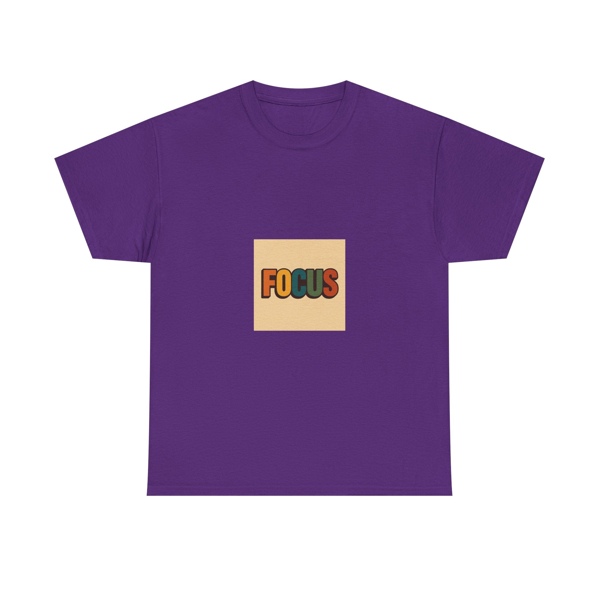 Focus Graphic Tee — Minimalist Motivational Cotton T-Shirt