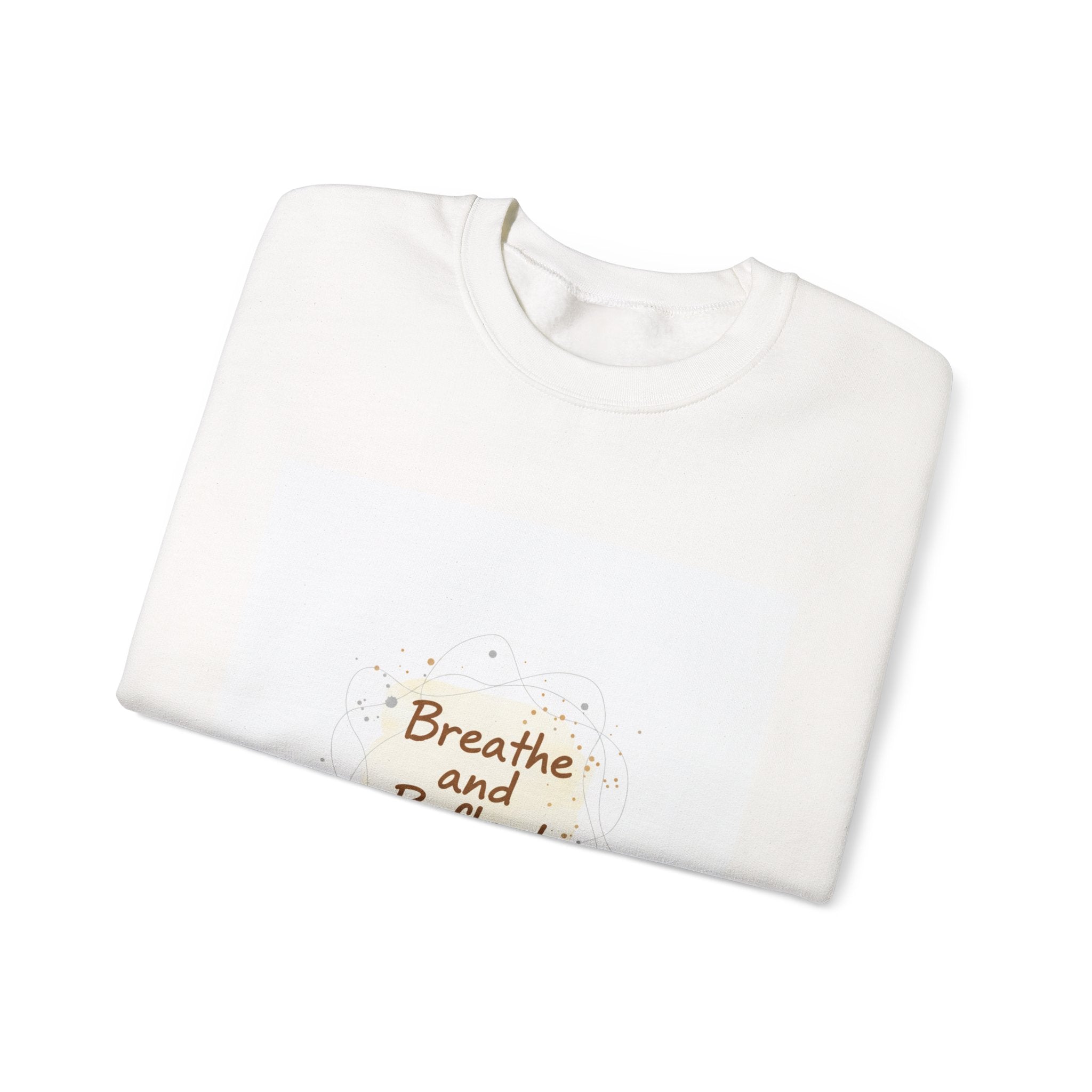Breathe and Reflect Sweatshirt | Note to Self, handwritten reminder aesthetic