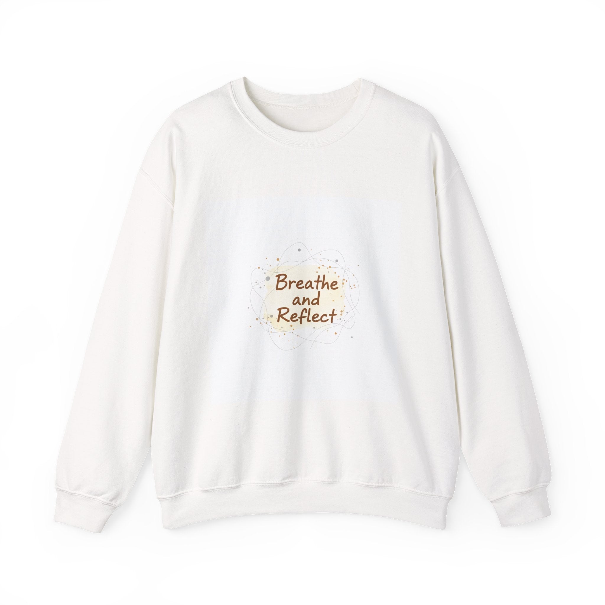 Breathe and Reflect Sweatshirt | Note to Self, handwritten reminder aesthetic
