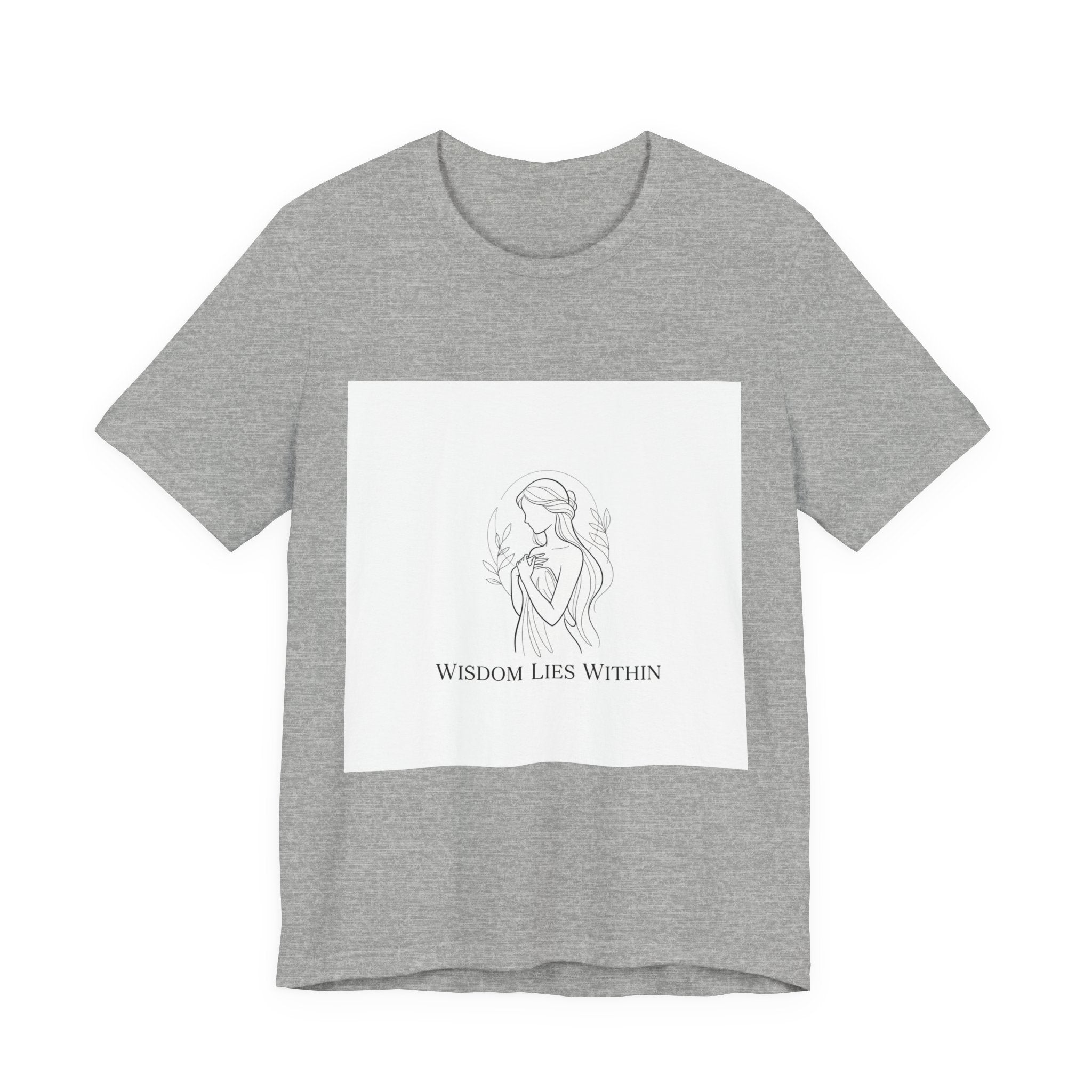 Wisdom Lies Within Tee | Mythic Minimalism, stoic philosophy art