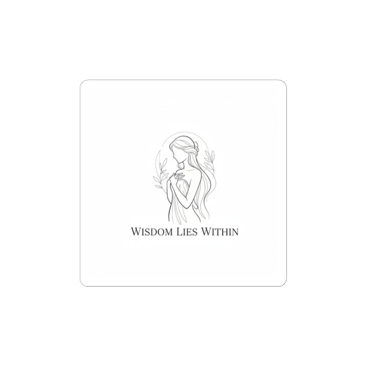 Wisdom Lies Within Sticker | Mythic Design, Minimal Linework