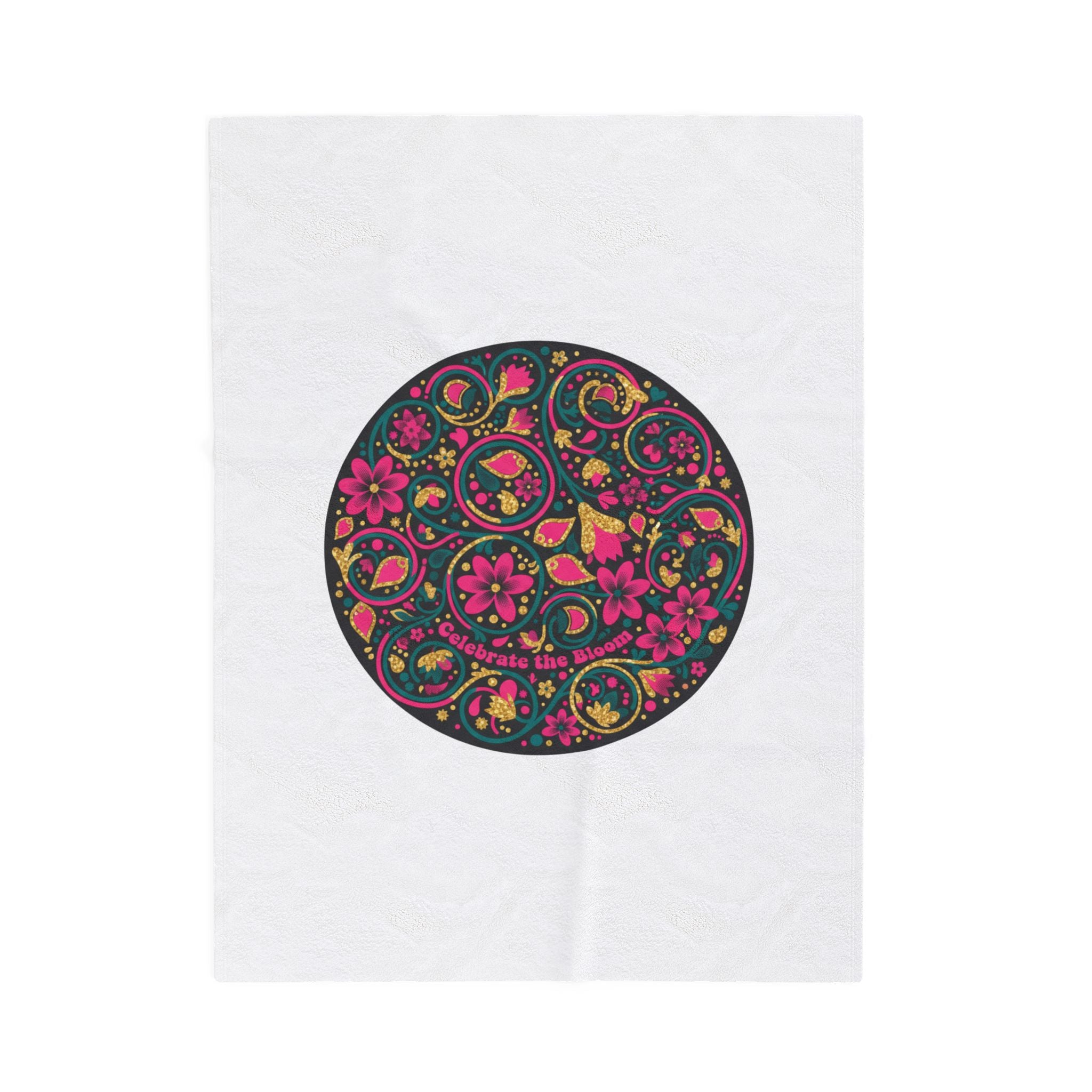 Disco Floral Paisley Blanket | vintage paisley print, 70s revival