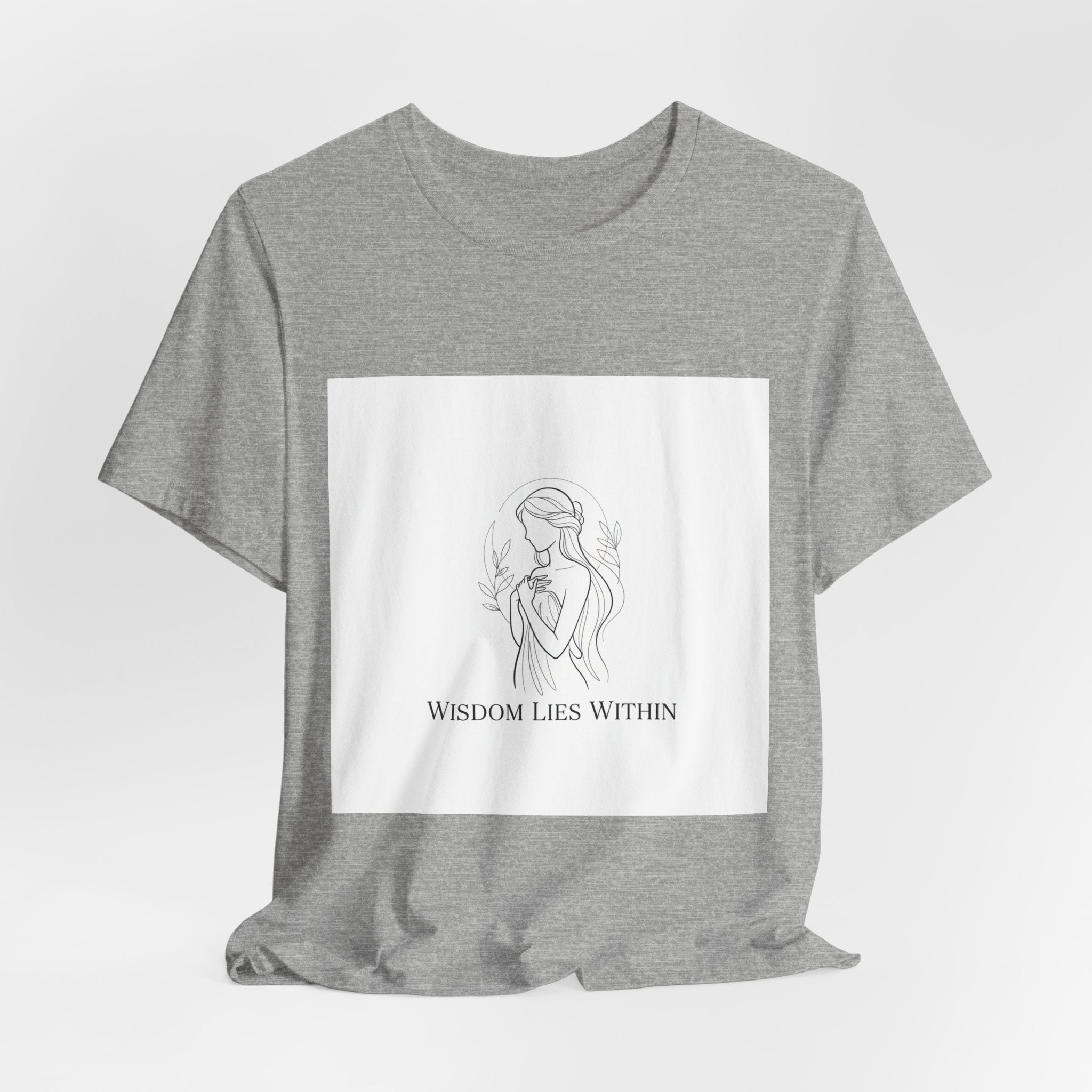 Wisdom Lies Within Tee | Mythic Minimalism, stoic philosophy art