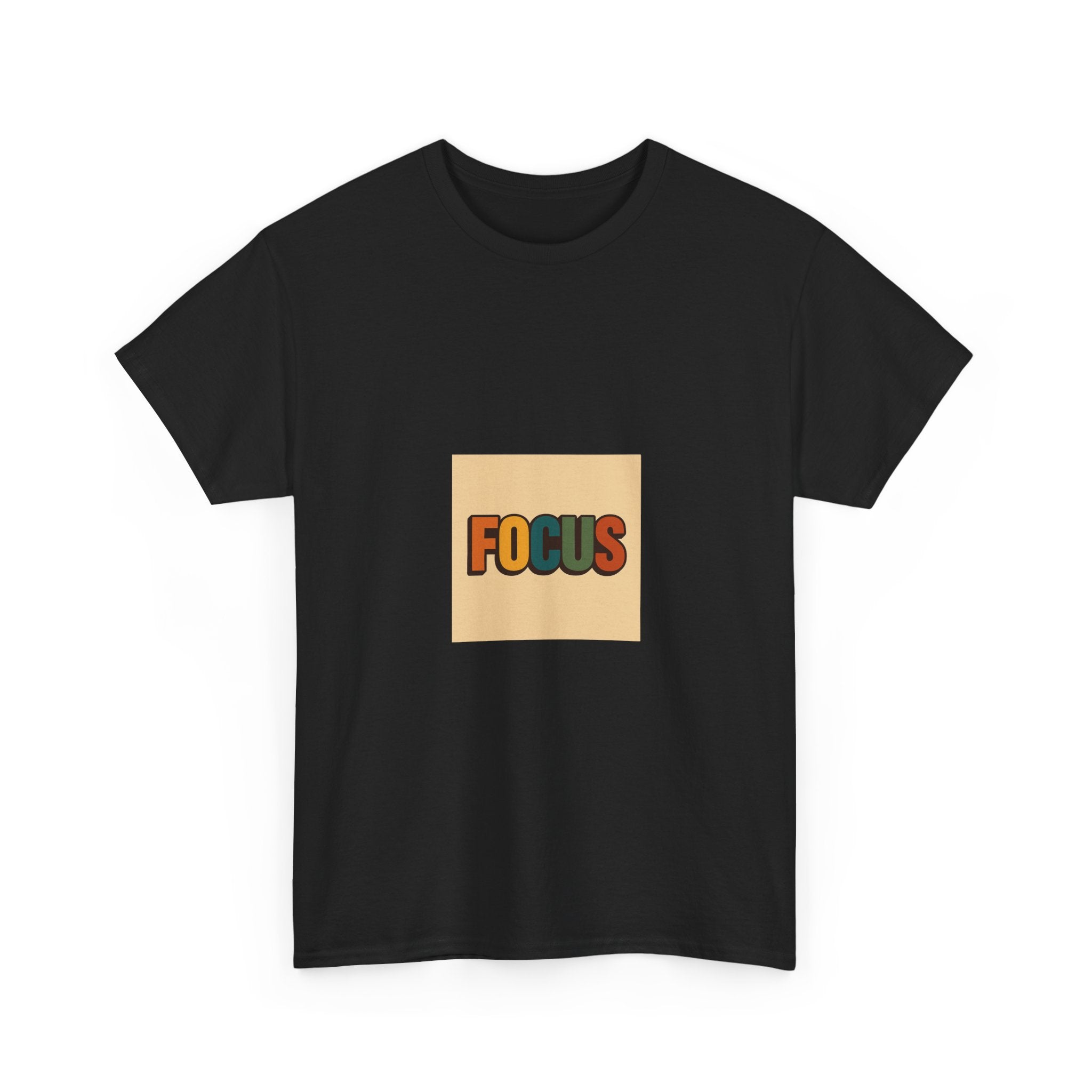 Focus Graphic Tee — Minimalist Motivational Cotton T-Shirt