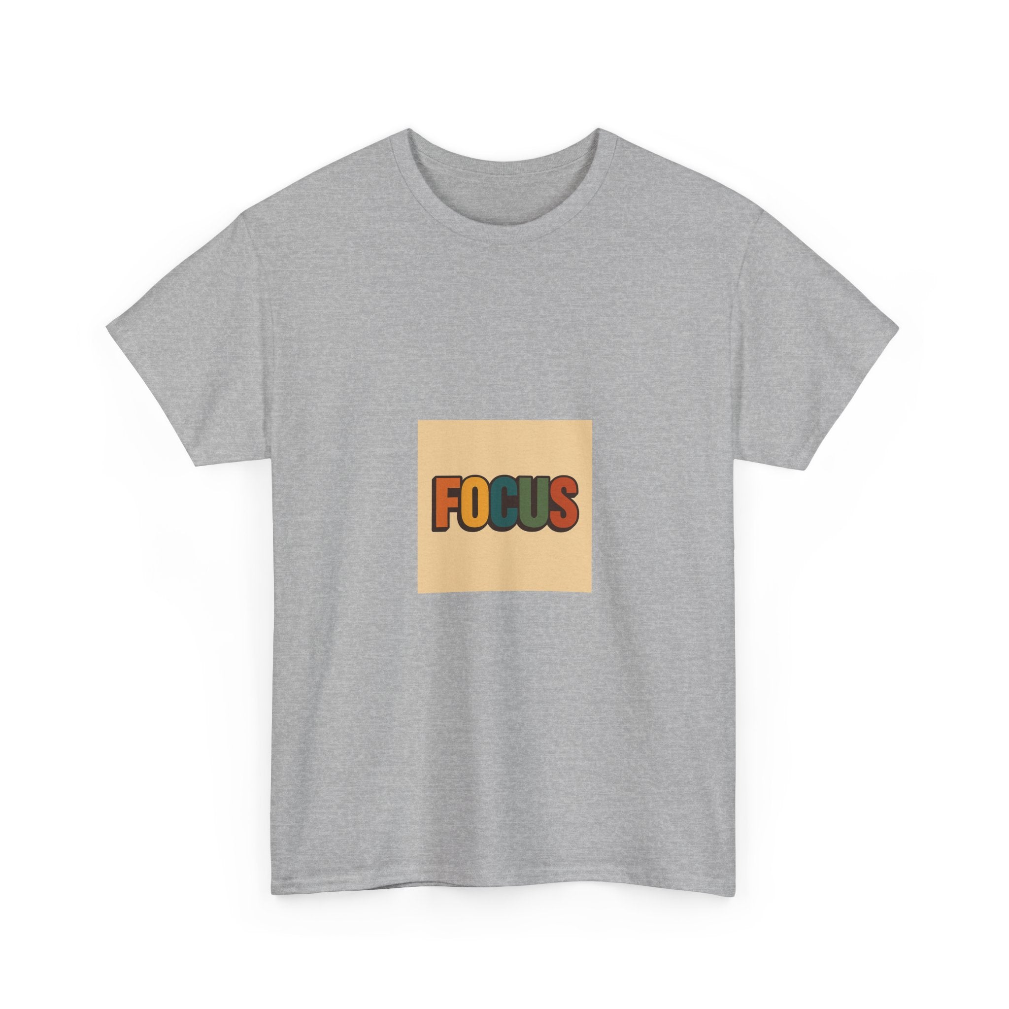 Focus Graphic Tee — Minimalist Motivational Cotton T-Shirt