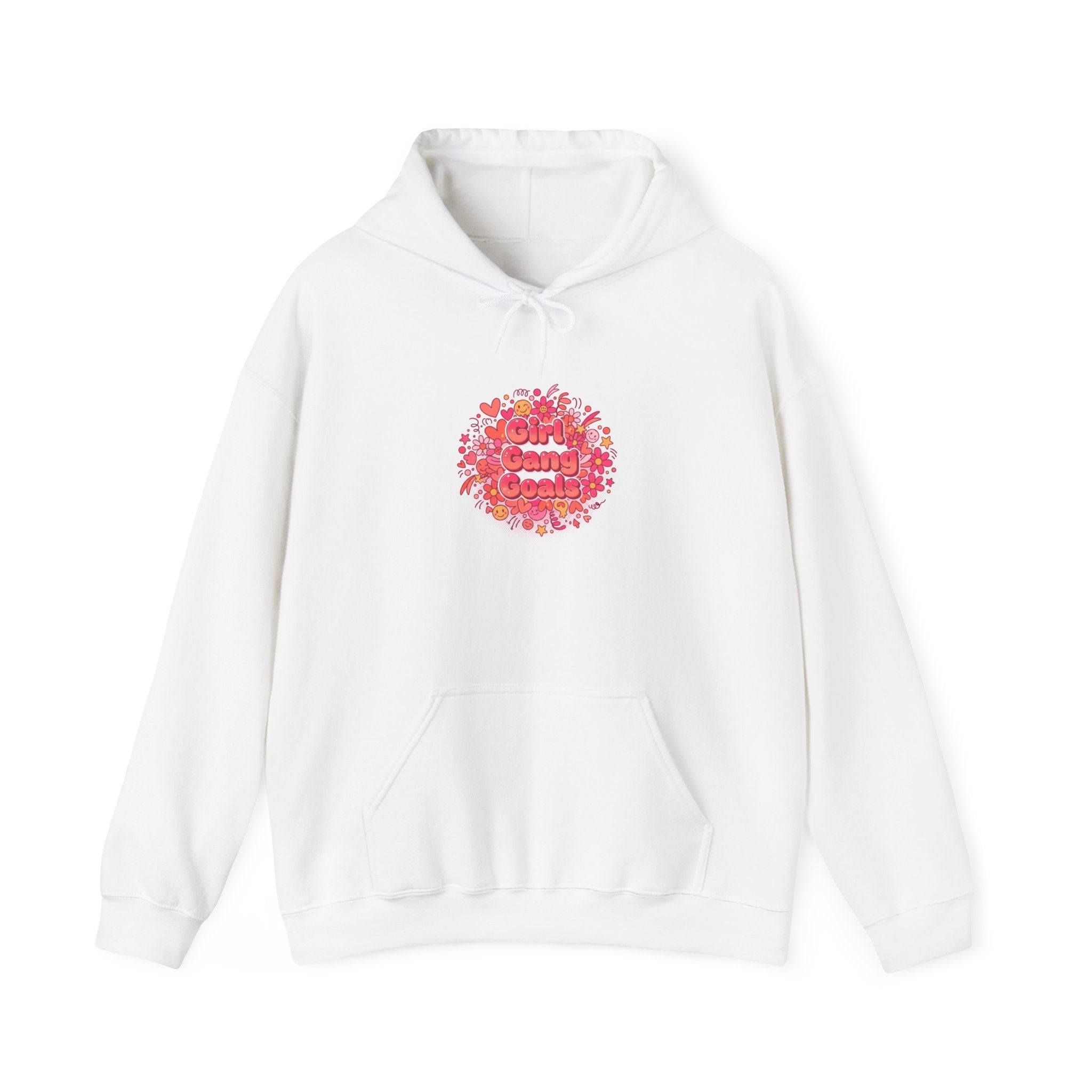 Galentine’s Squad Floral Circle Hoodie | Friendship-First, Brunch-Ready