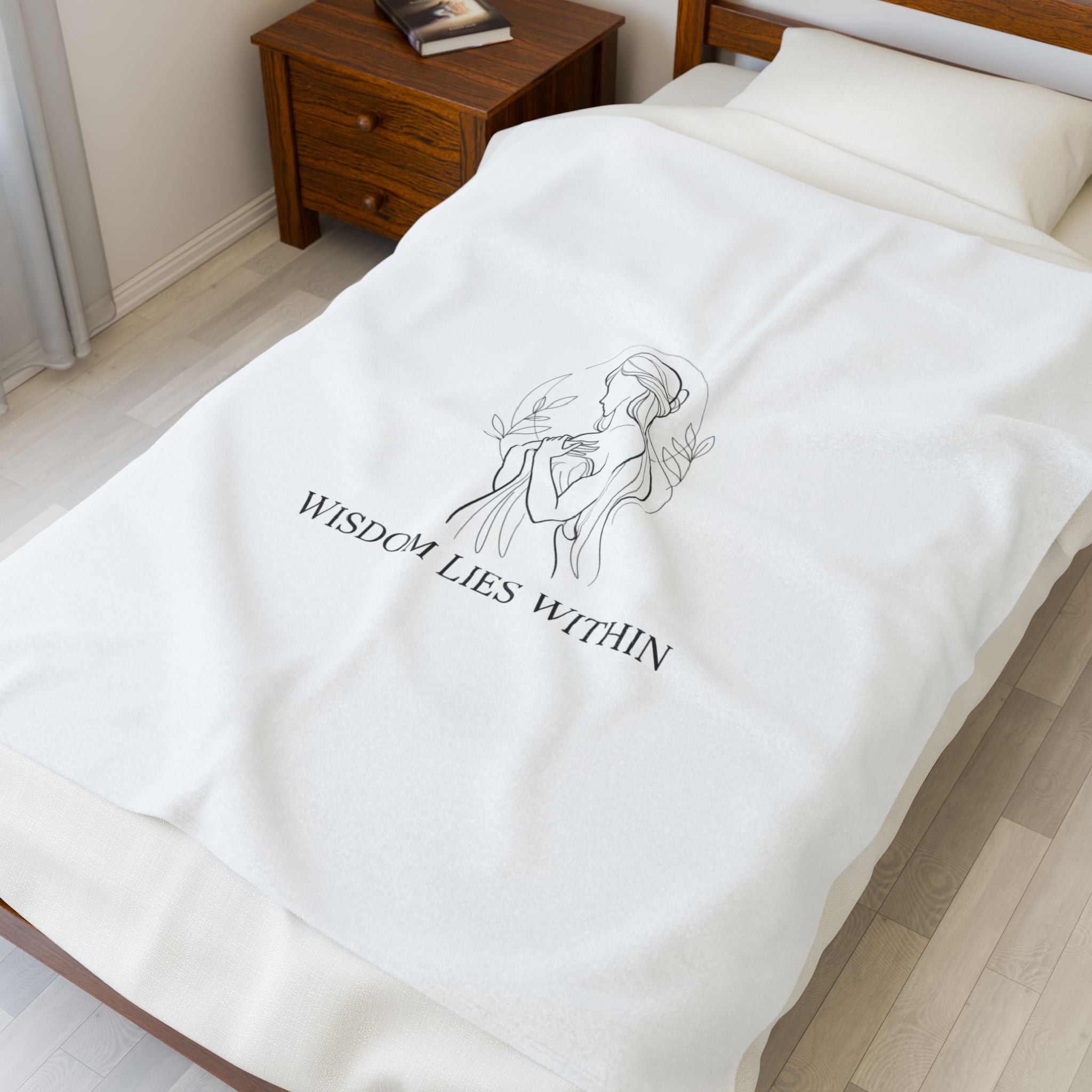 Wisdom Lies Within Blanket | Mythic Design, Stoic Philosophy Art