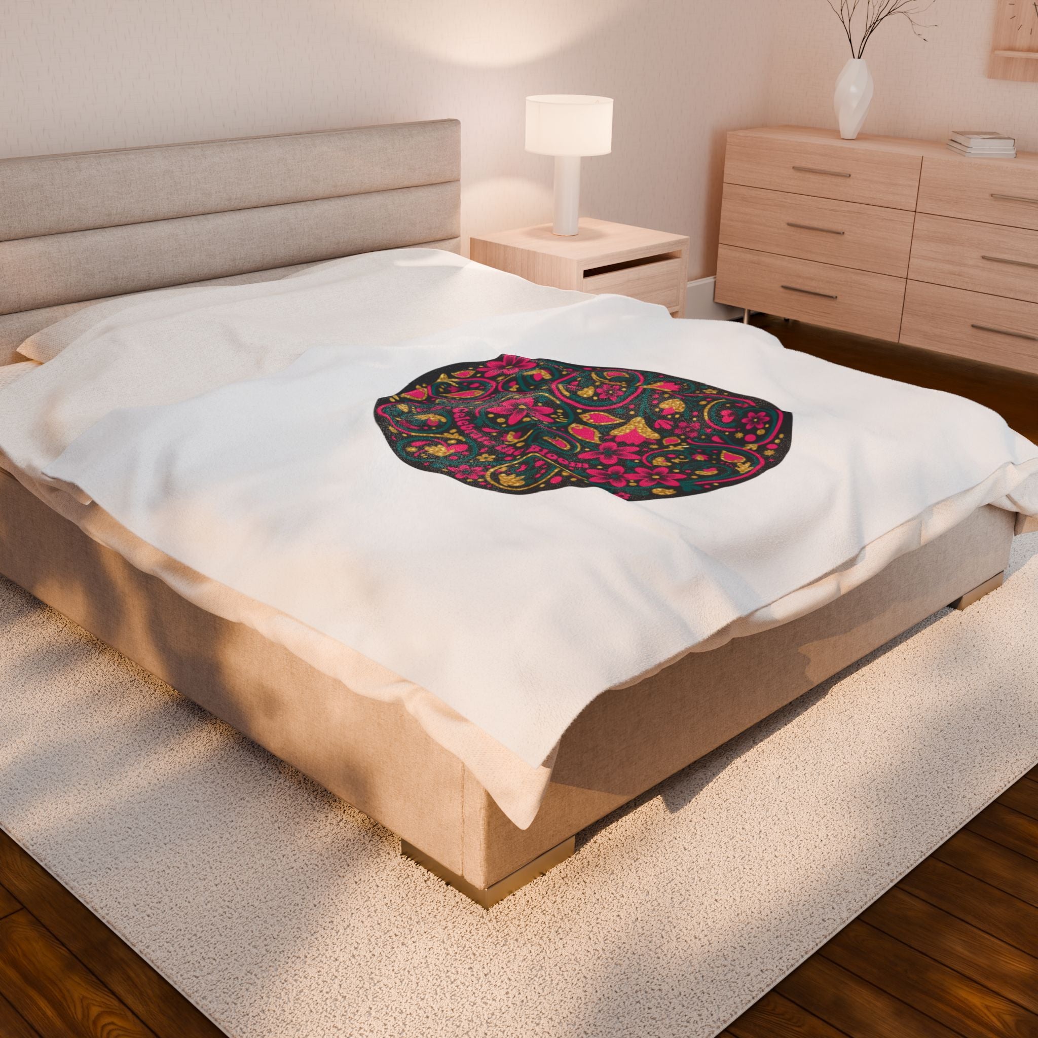 Disco Floral Paisley Blanket | vintage paisley print, 70s revival