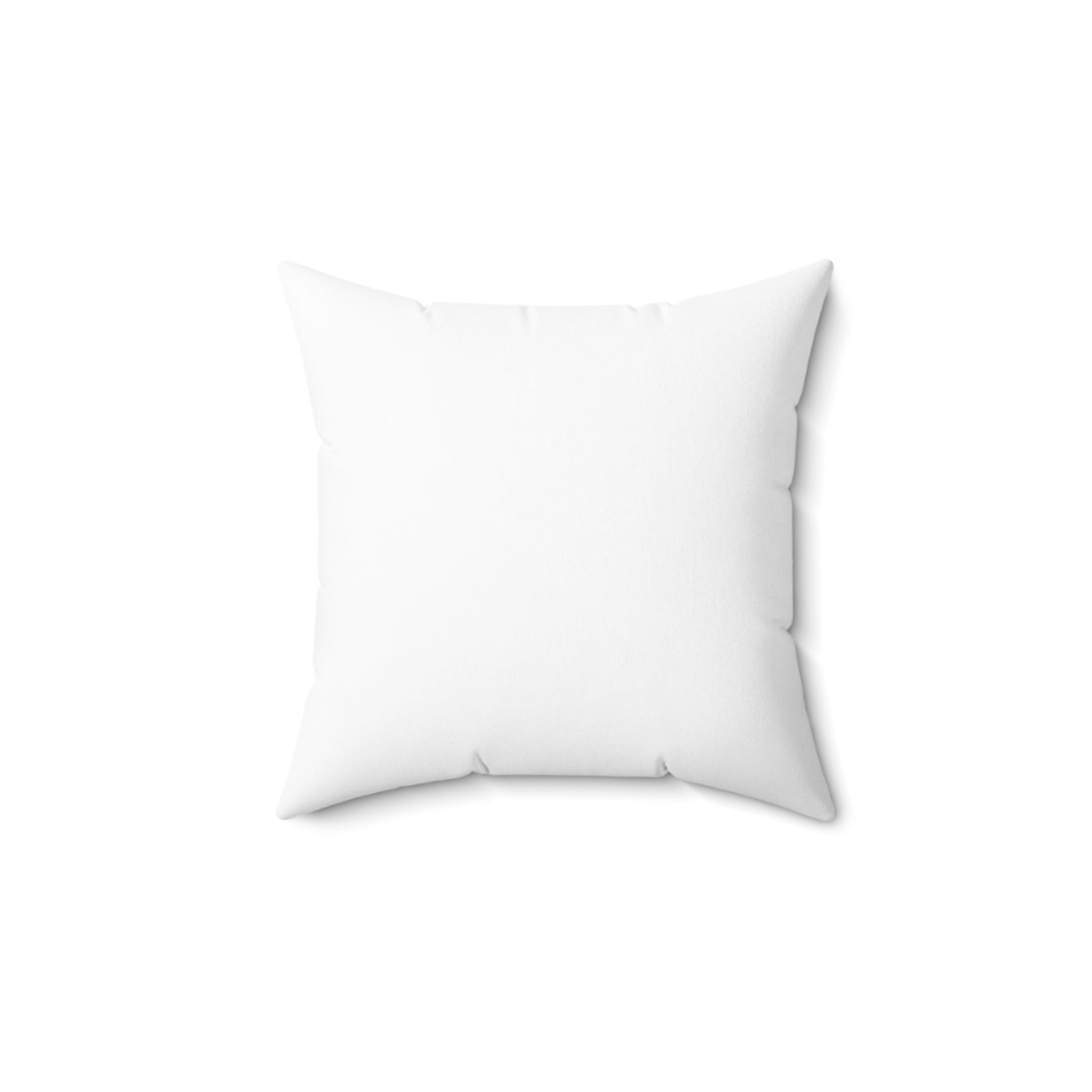 Decorative Square Pillow — Neutral 'Words Matter' Typography Accent