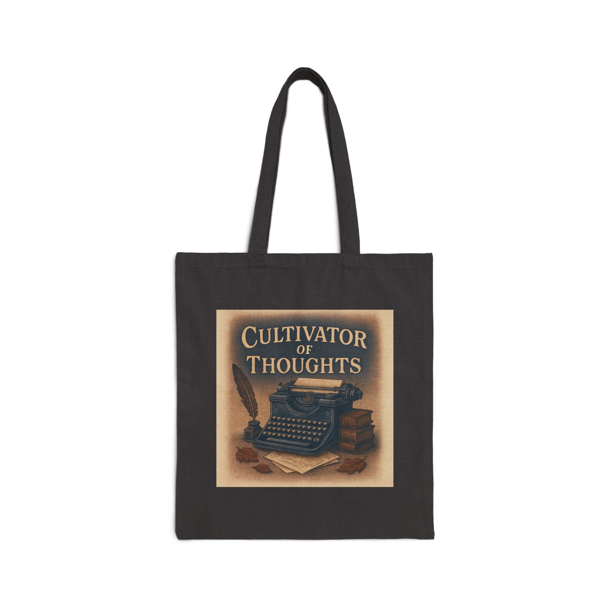Tote Bag — "Cultivator of Thoughts" Vintage Typewriter Canvas Tote