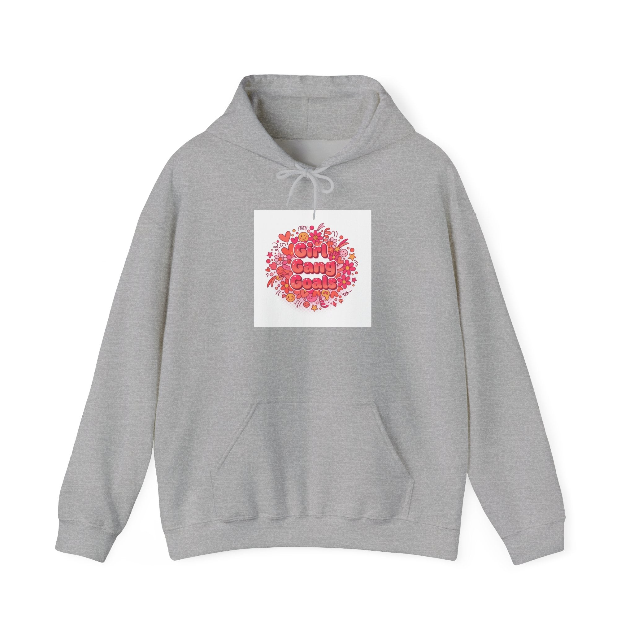 Galentine’s Squad Floral Circle Hoodie | Friendship-First, Brunch-Ready