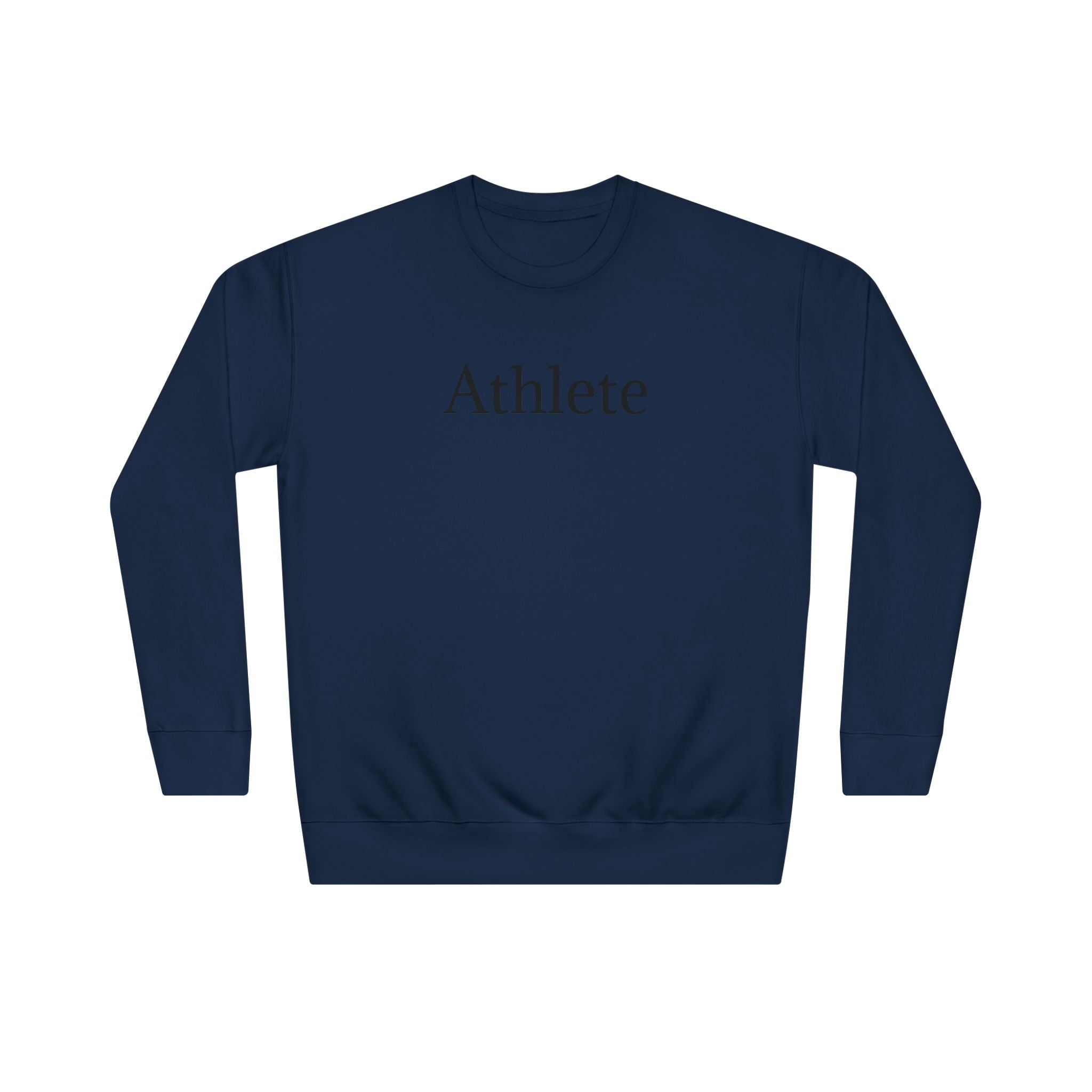 Athlete Crewneck Sweatshirt — Minimal Athletic Graphic Pullover