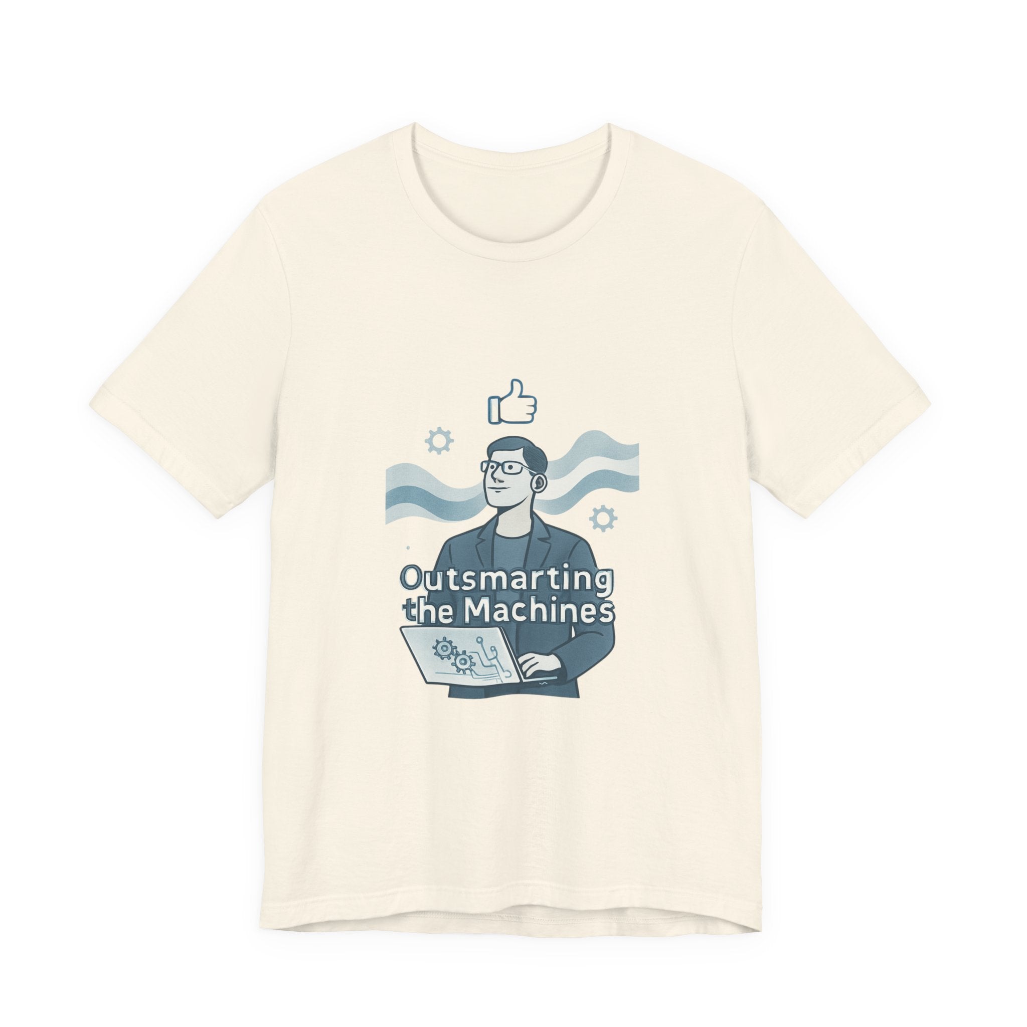 Outsmarting the Machines Tee - Funny AI Programmer Graphic T-Shirt