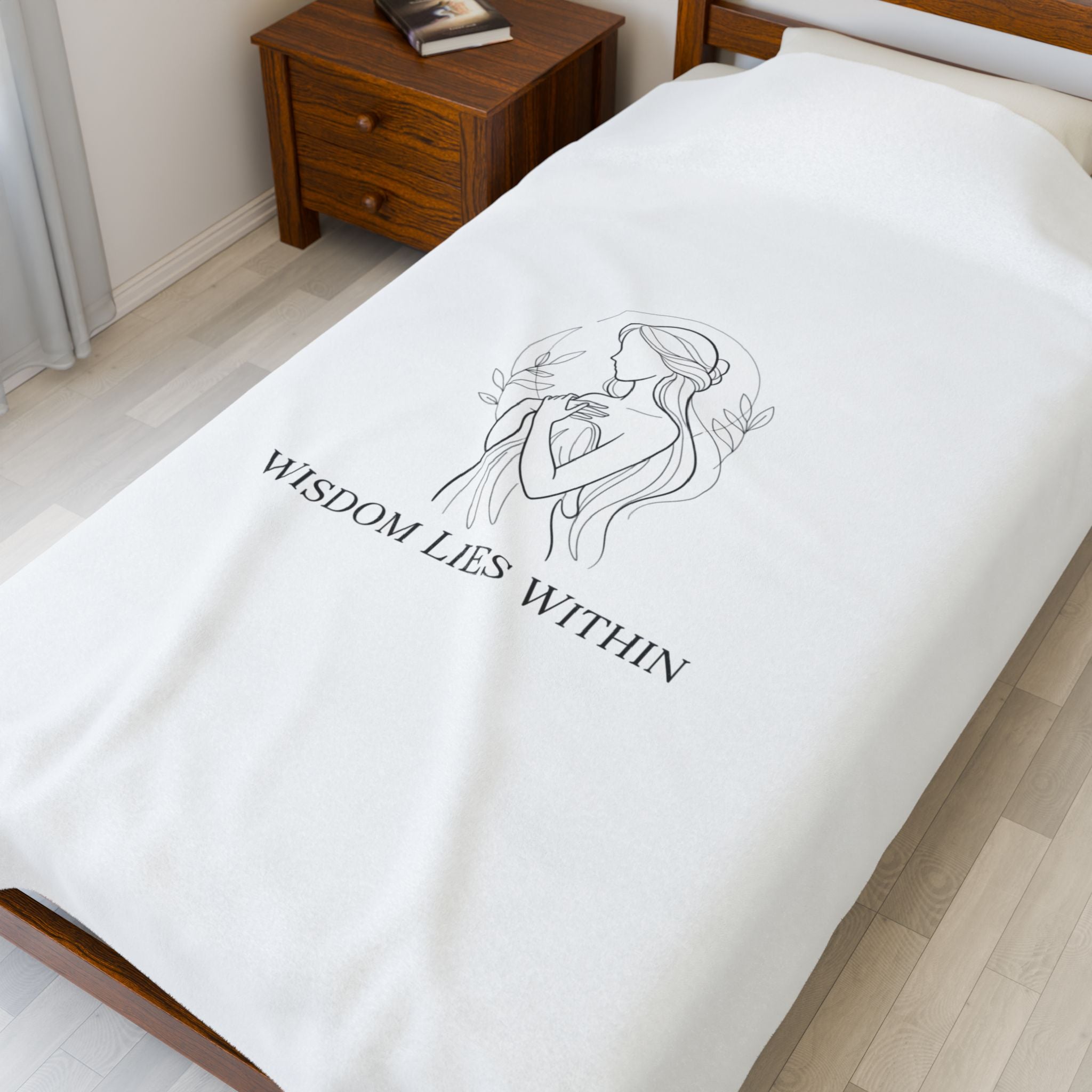 Wisdom Lies Within Blanket | Mythic Design, Stoic Philosophy Art