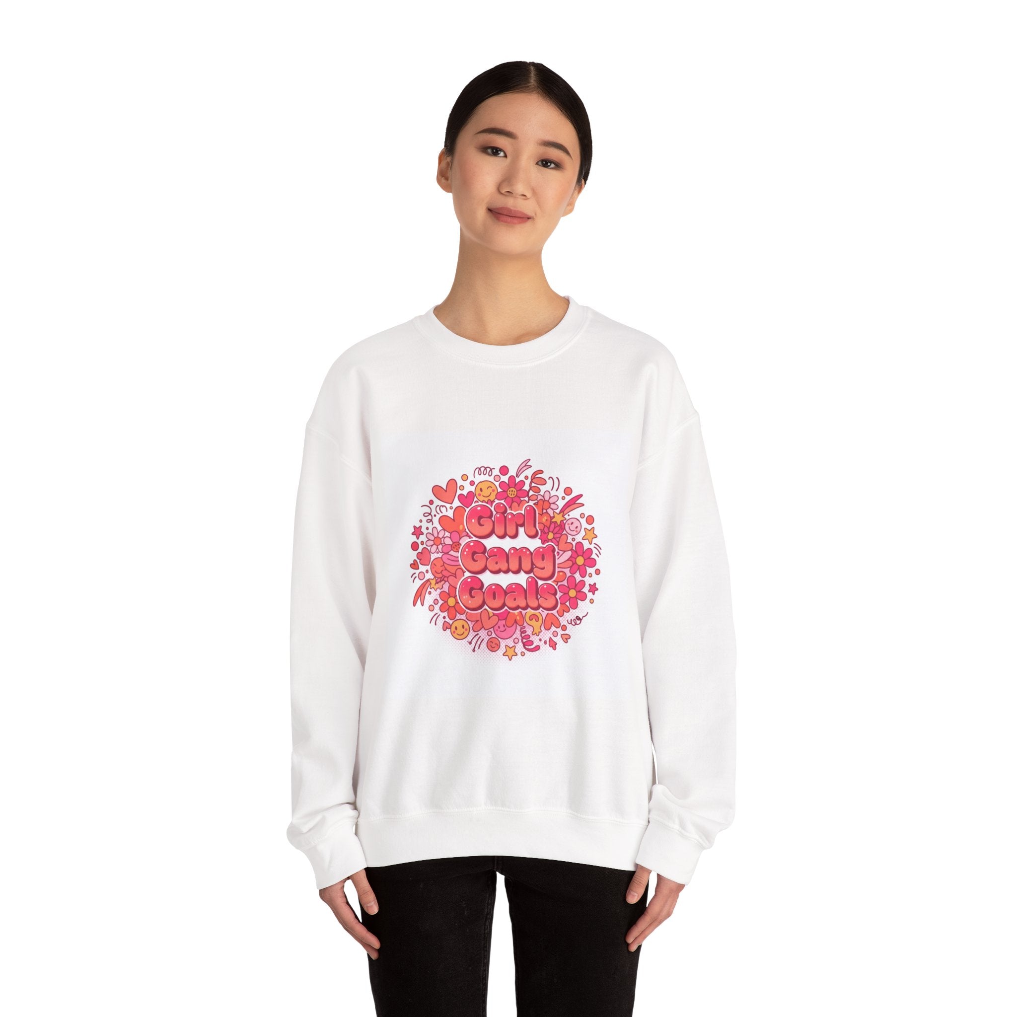 Girl Gang Goals Crewneck Sweatshirt | Galentine’s Squad Vibes, Female Friendship