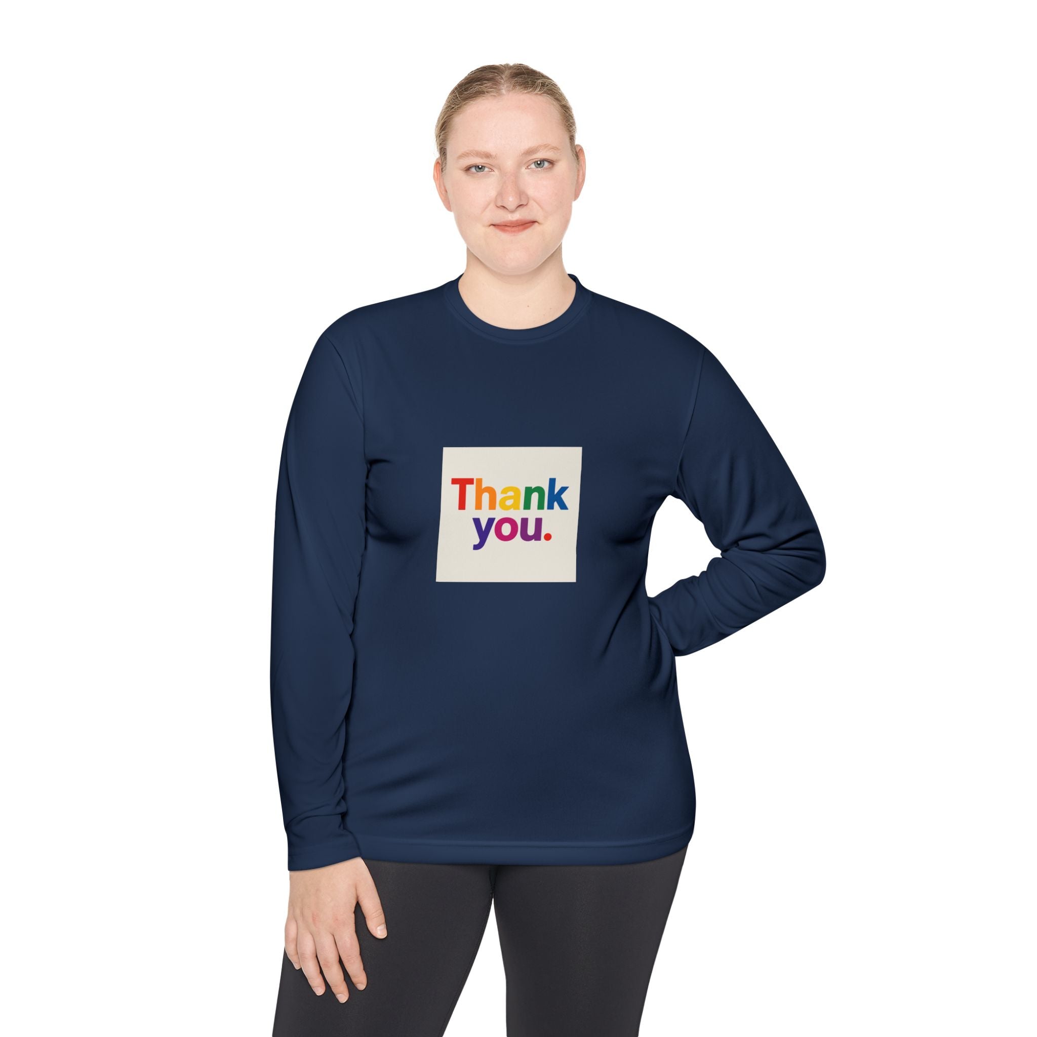 Thank You Rainbow Long Sleeve Tee