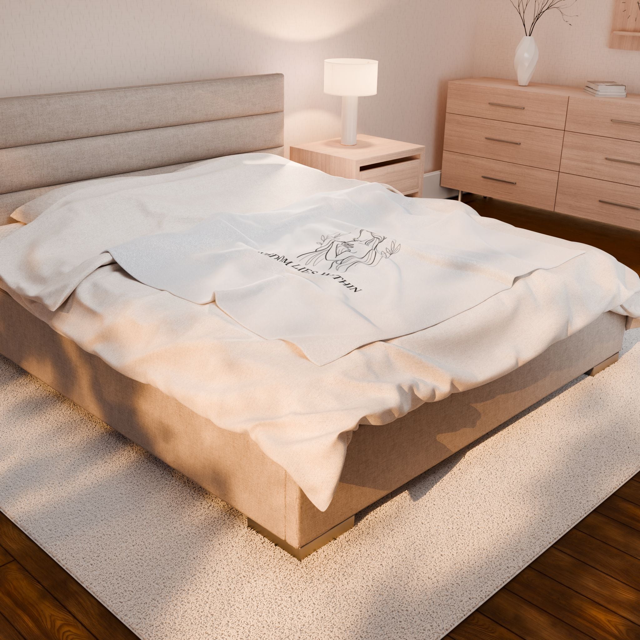 Wisdom Lies Within Blanket | Mythic Design, Stoic Philosophy Art