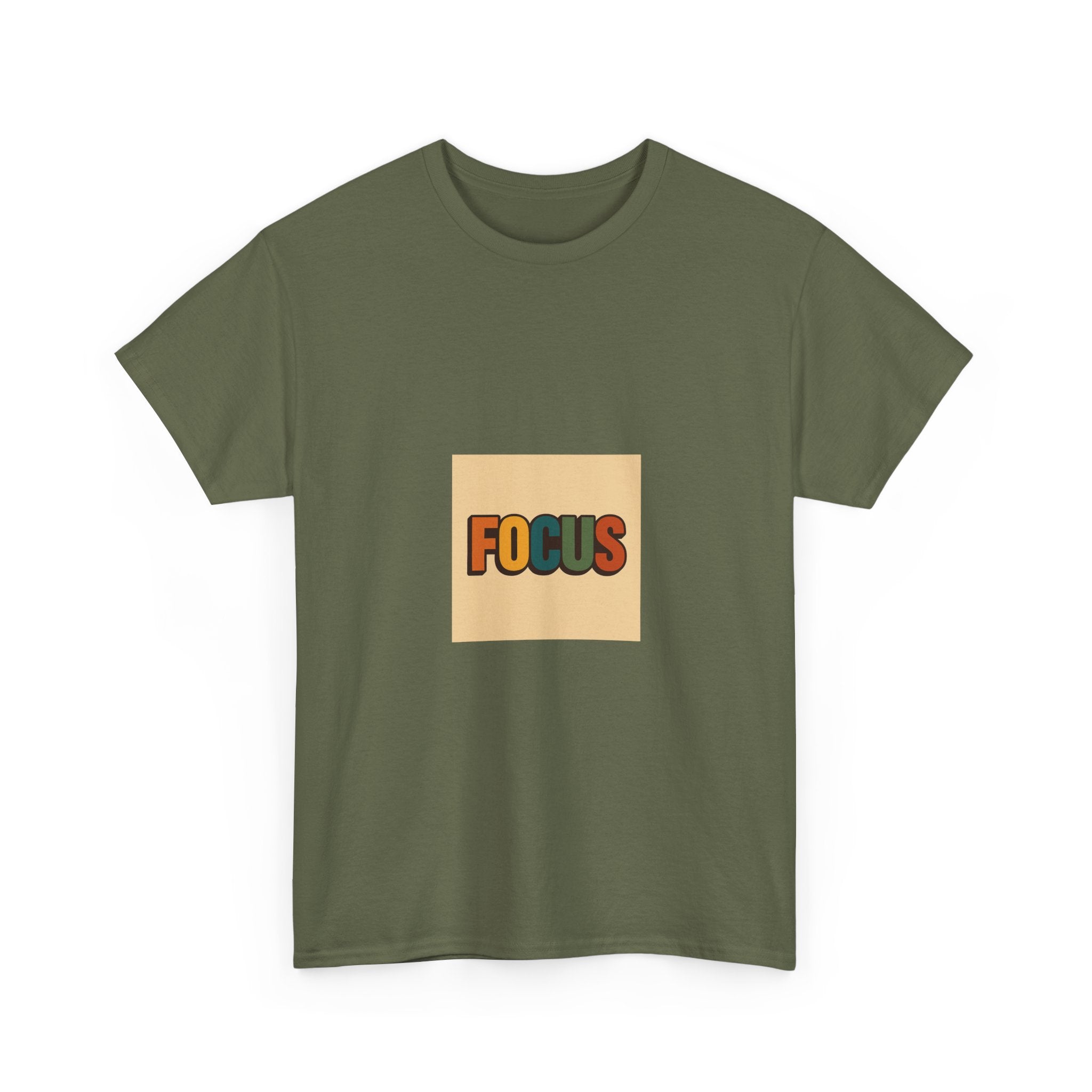 Focus Graphic Tee — Minimalist Motivational Cotton T-Shirt
