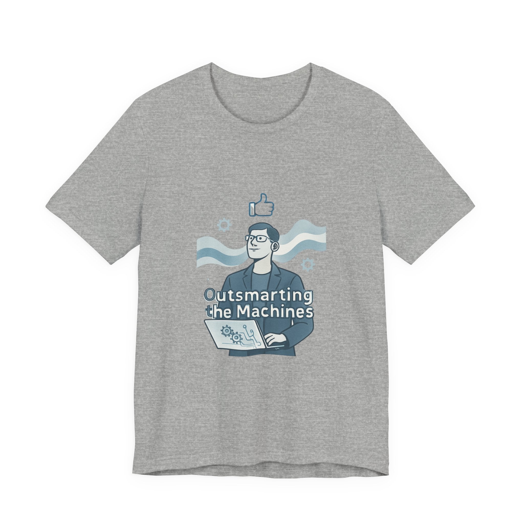 Outsmarting the Machines Tee - Funny AI Programmer Graphic T-Shirt