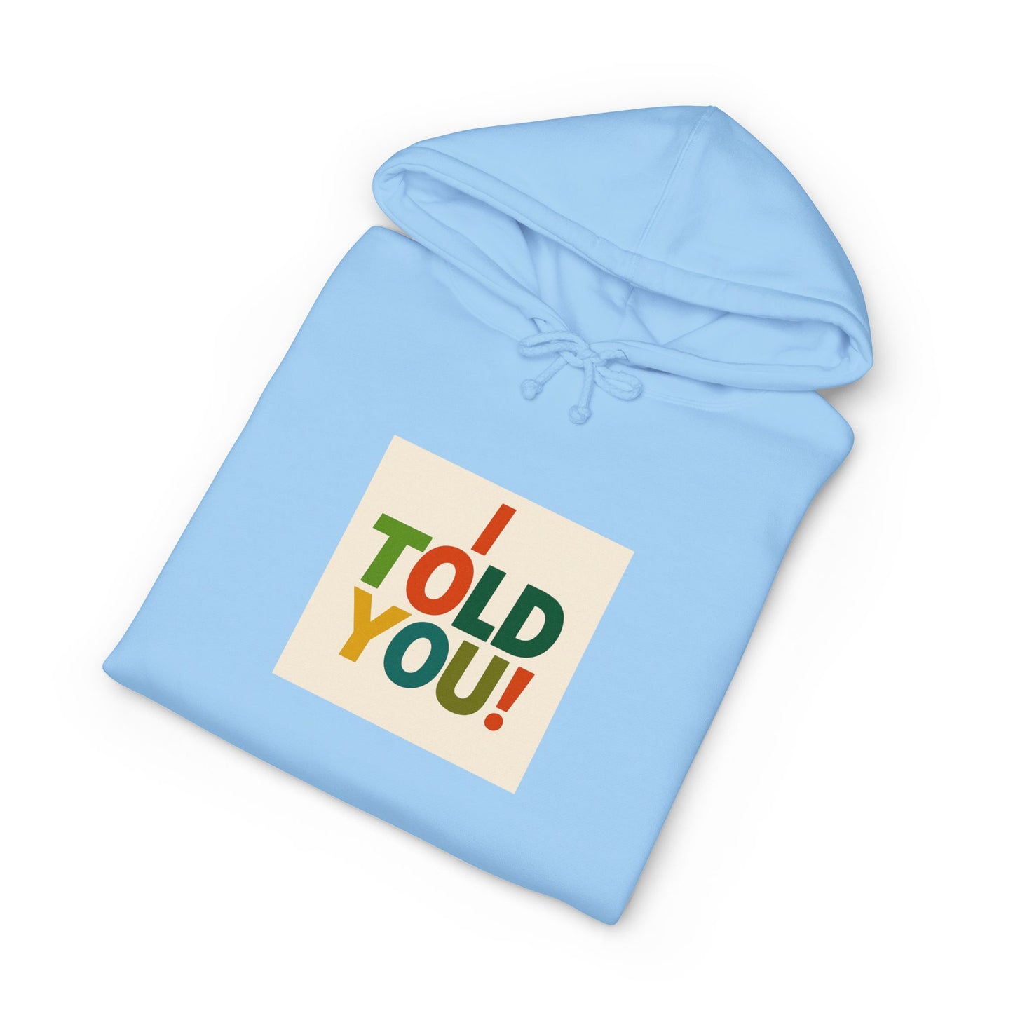 Told You! Hoodie — Retro Bold Graphic Pullover