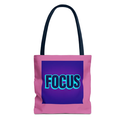 Focus Tote Bag — Motivational Pink Everyday Shopper