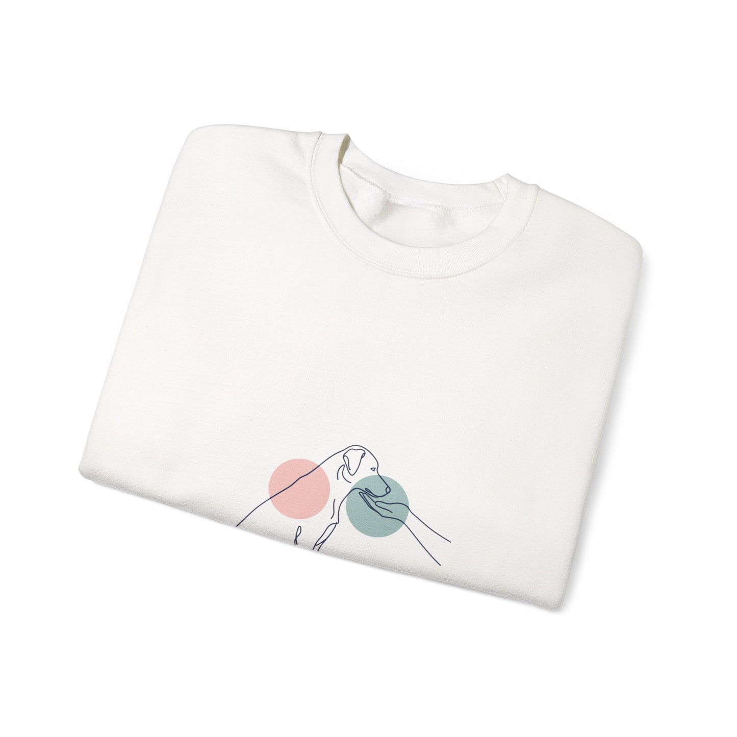 Minimal One-Line Dog Outline Sweatshirt | Minimal Pet Art, Pet Outline Design