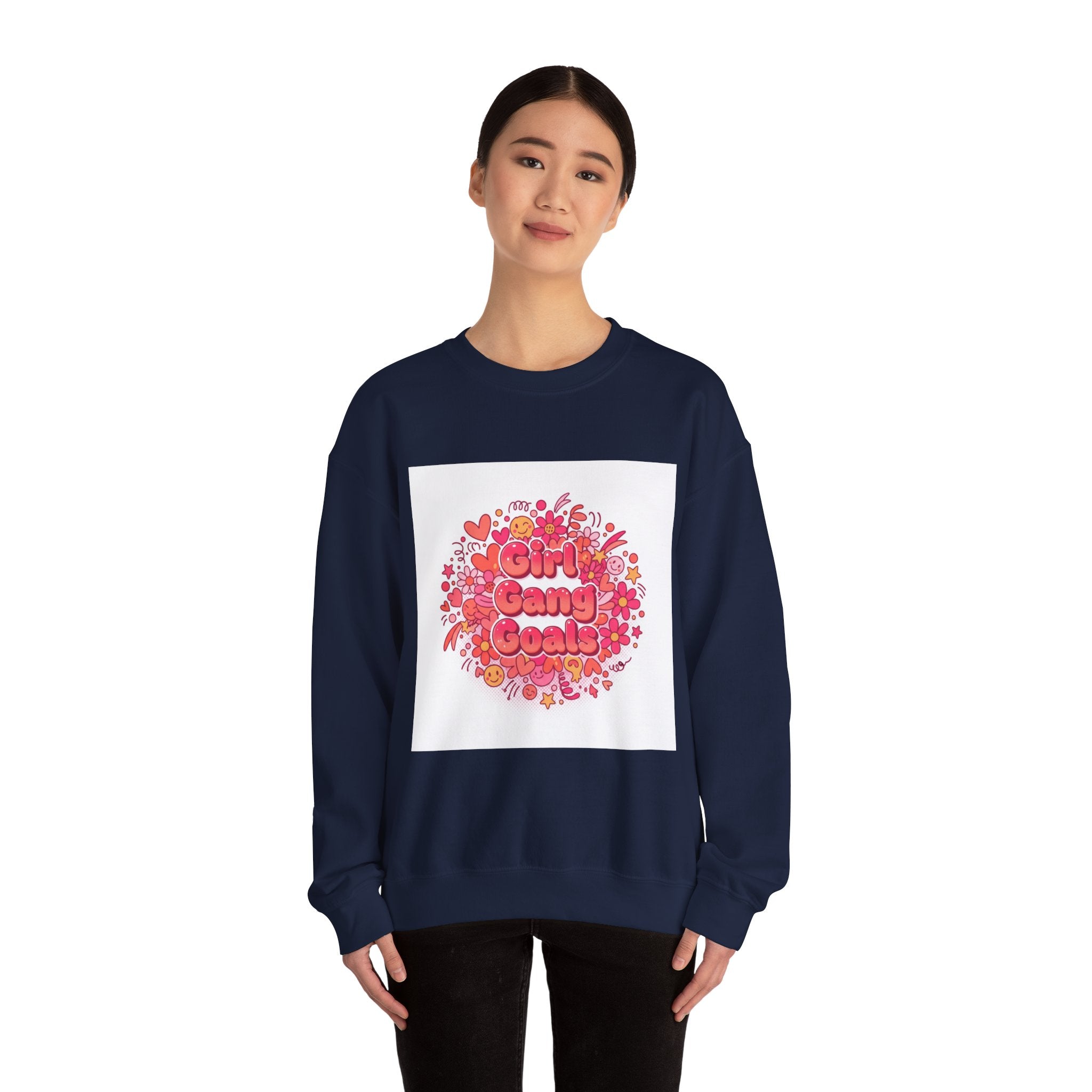 Girl Gang Goals Crewneck Sweatshirt | Galentine’s Squad Vibes, Female Friendship