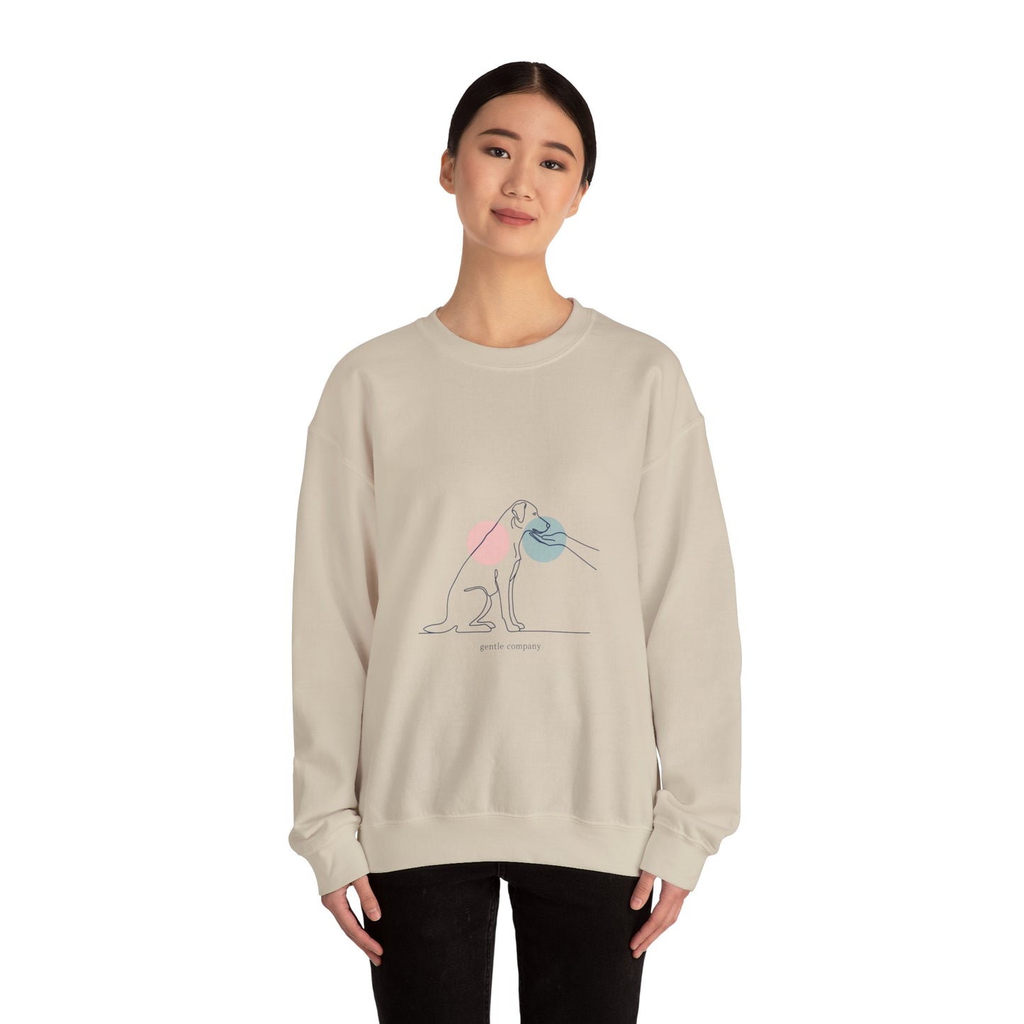 Minimal One-Line Dog Outline Sweatshirt | Minimal Pet Art, Pet Outline Design