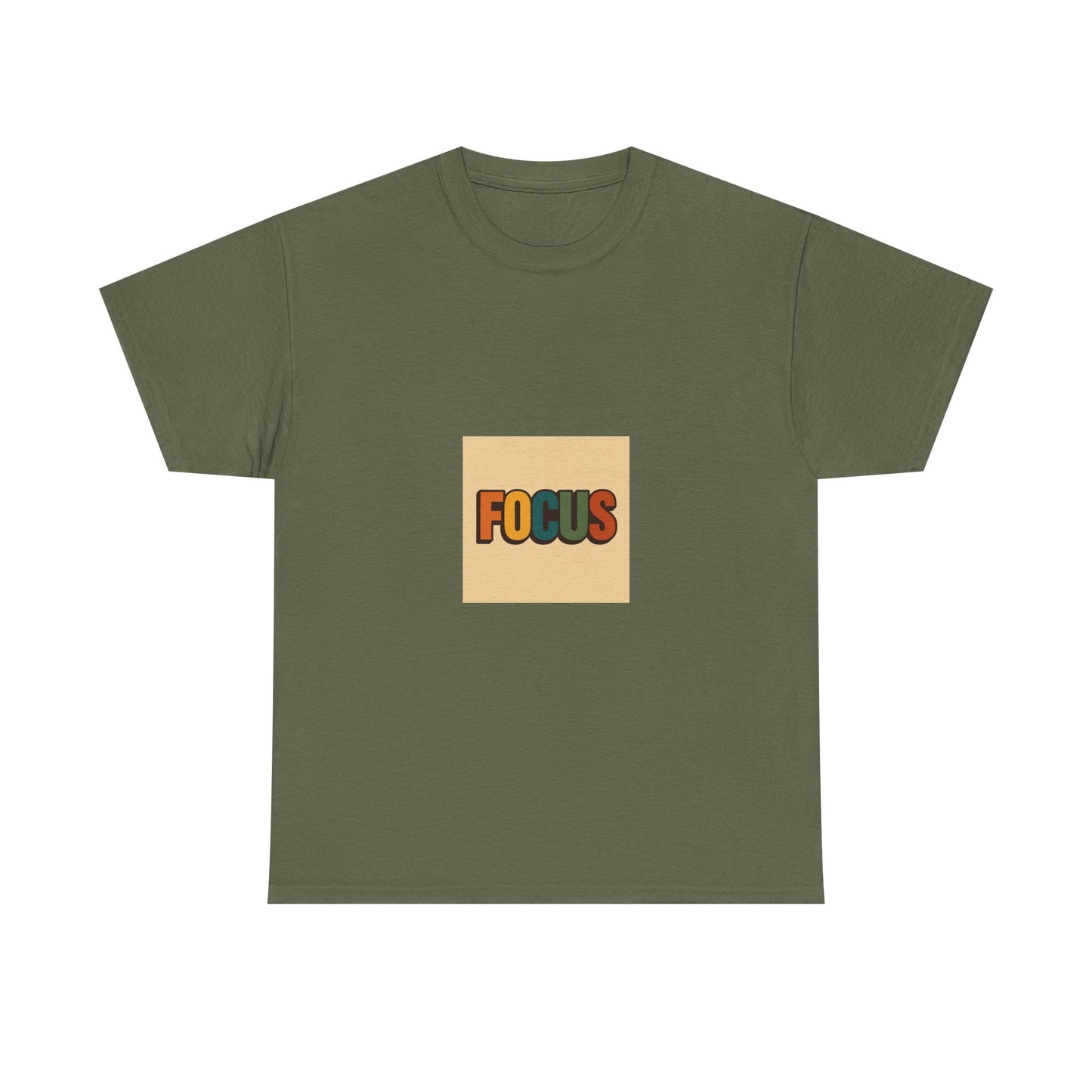 Focus Graphic Tee — Minimalist Motivational Cotton T-Shirt