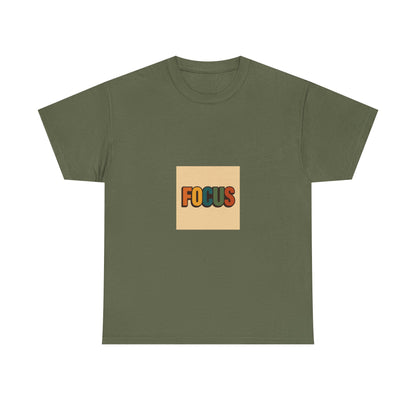 Focus Graphic Tee — Minimalist Motivational Cotton T-Shirt