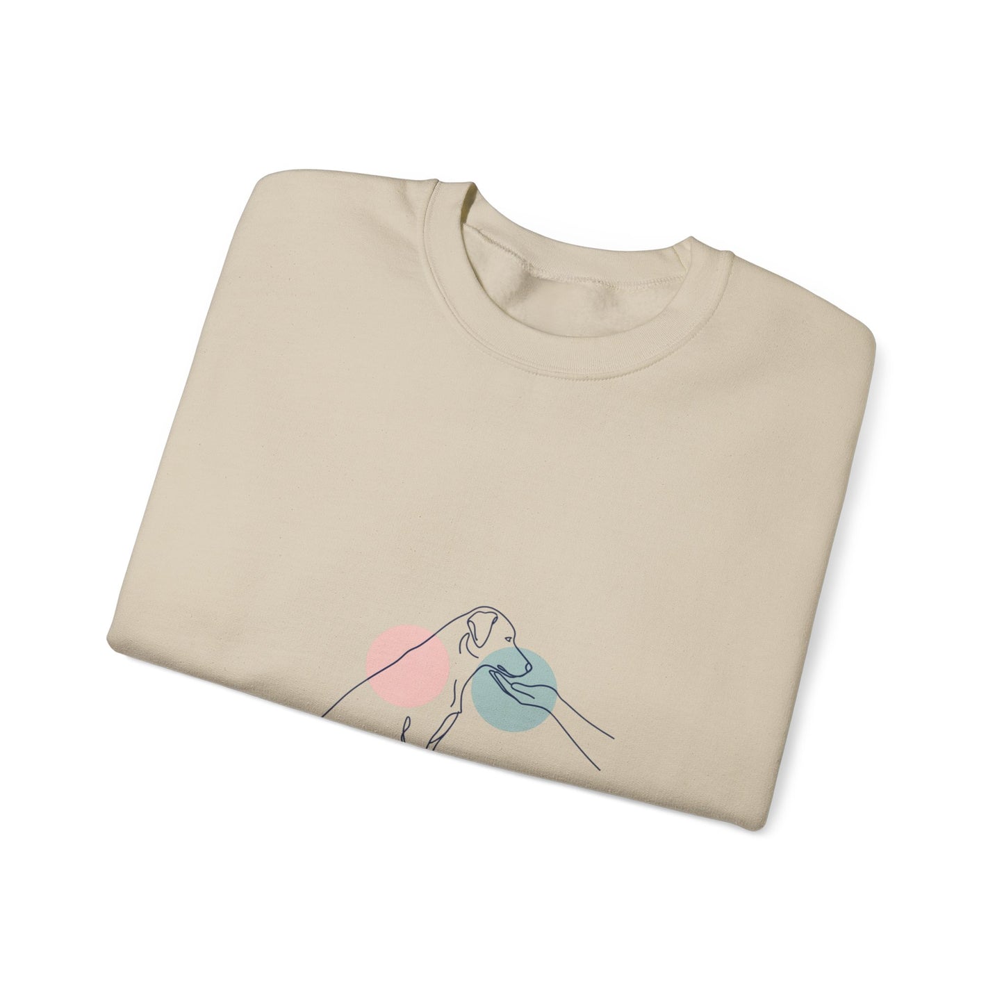 Minimal One-Line Dog Outline Sweatshirt | Minimal Pet Art, Pet Outline Design