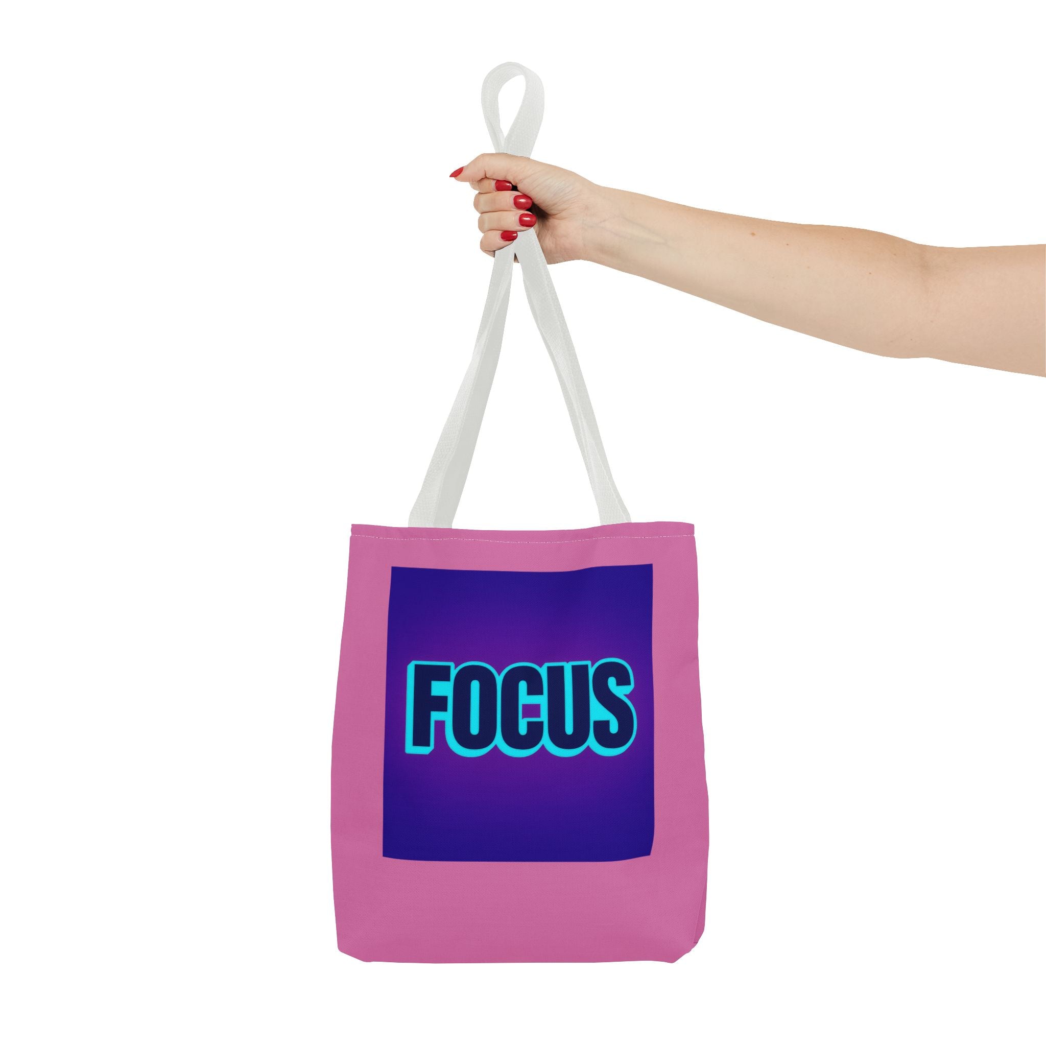 Focus Tote Bag — Motivational Pink Everyday Shopper