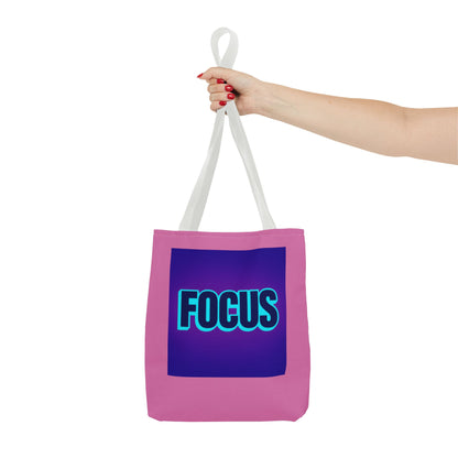 Focus Tote Bag — Motivational Pink Everyday Shopper