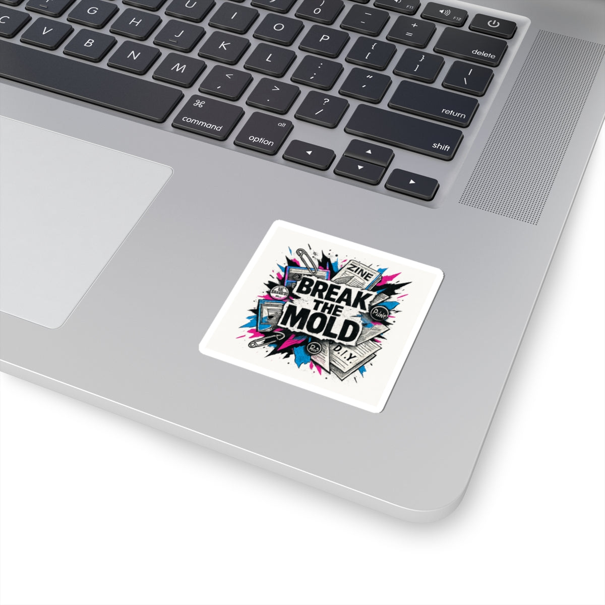 Break the Mold Kiss-Cut Sticker — DIY Punk Zine Graphic