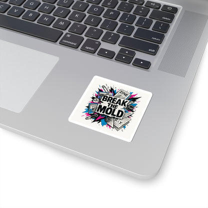Break the Mold Kiss-Cut Sticker — DIY Punk Zine Graphic