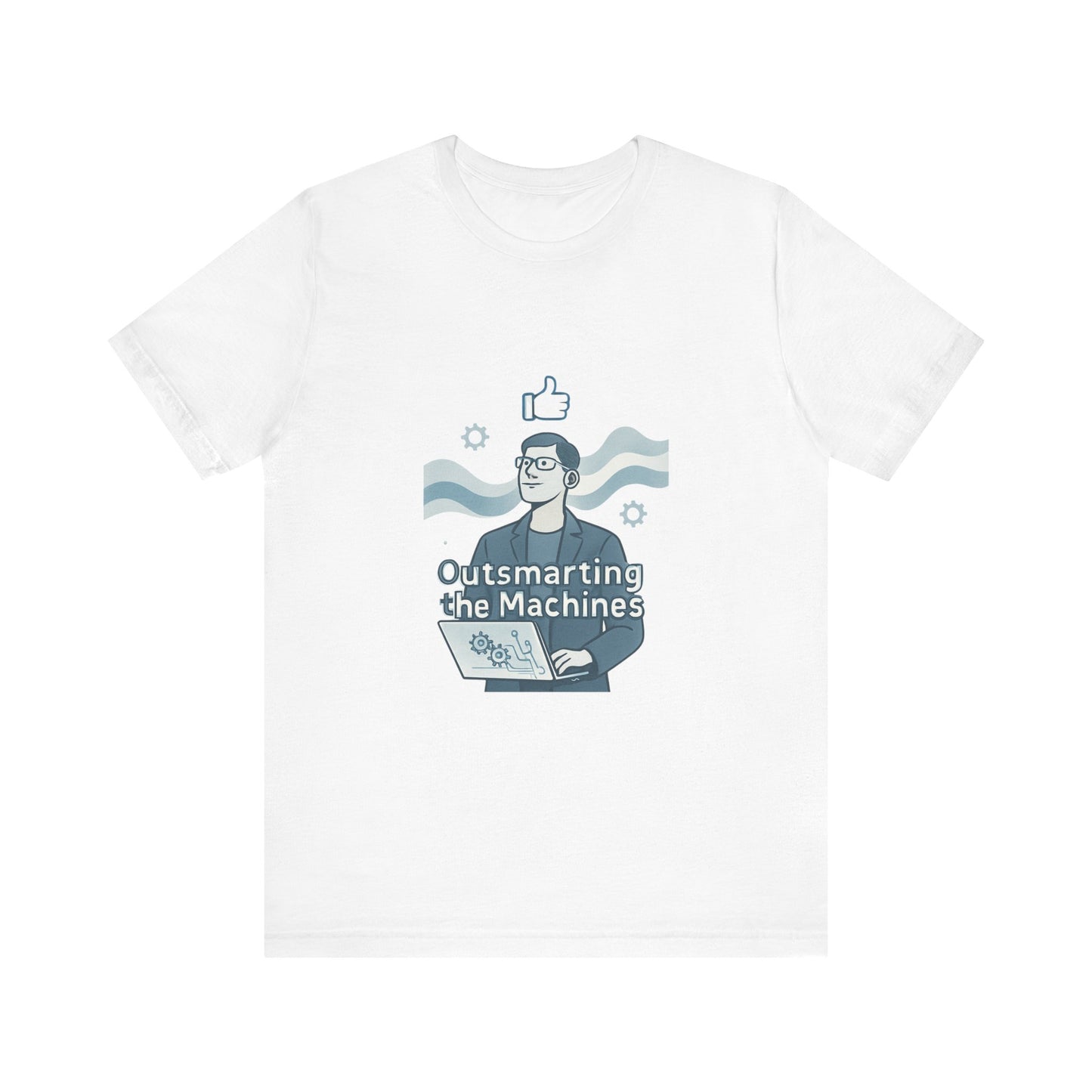 Outsmarting the Machines Tee - Funny AI Programmer Graphic T-Shirt