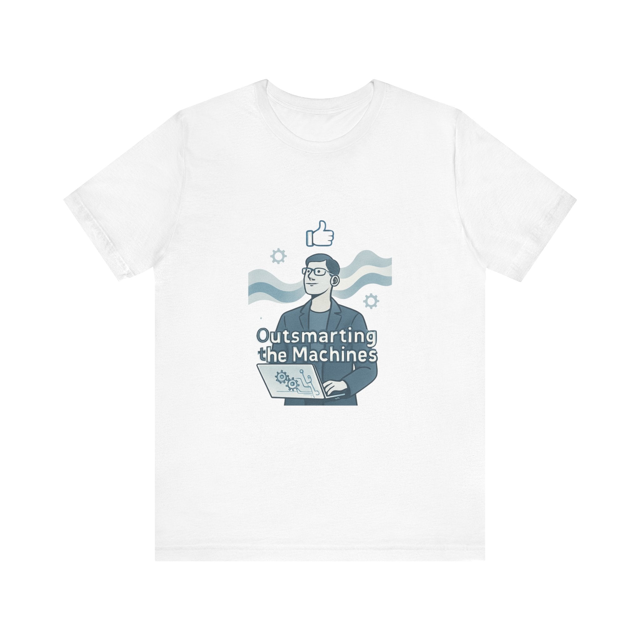 Outsmarting the Machines Tee - Funny AI Programmer Graphic T-Shirt
