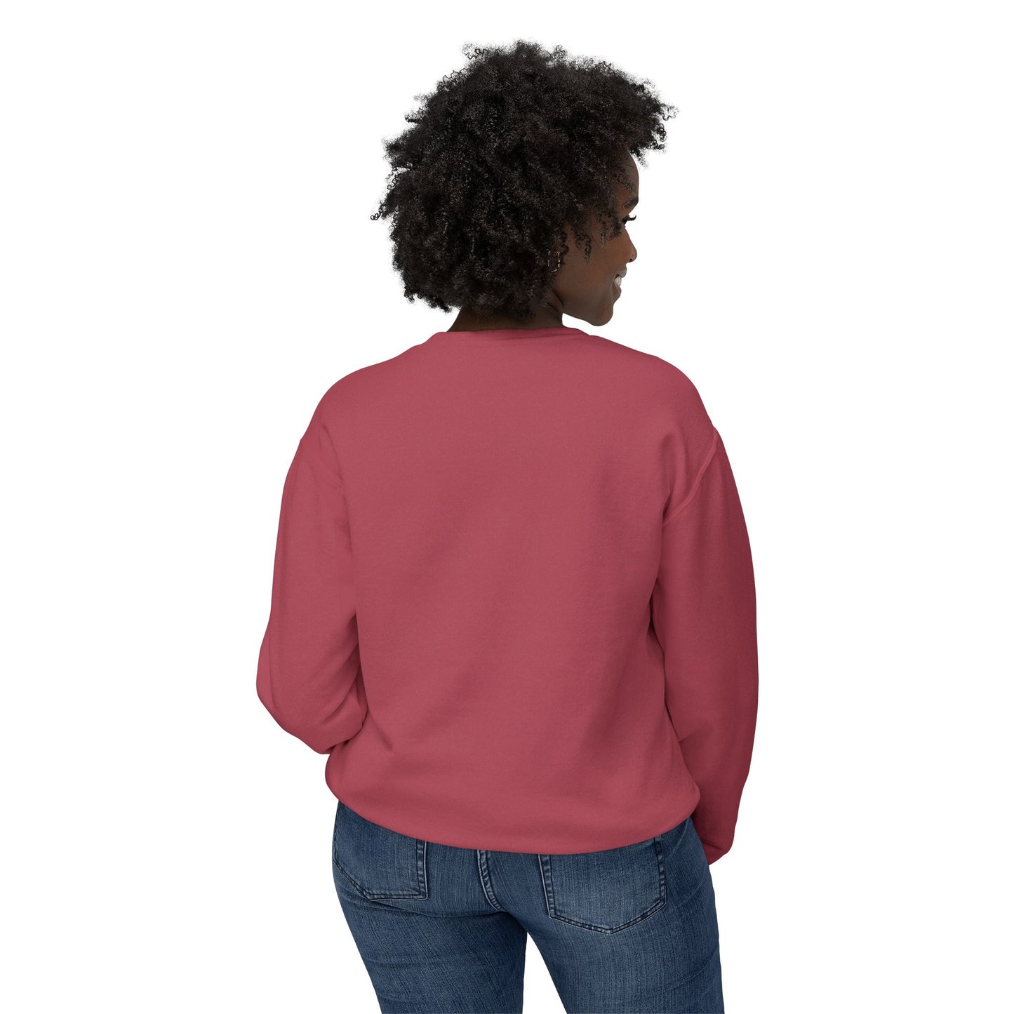 No! Minimalist Crewneck Sweatshirt — Bold Color Block Statement