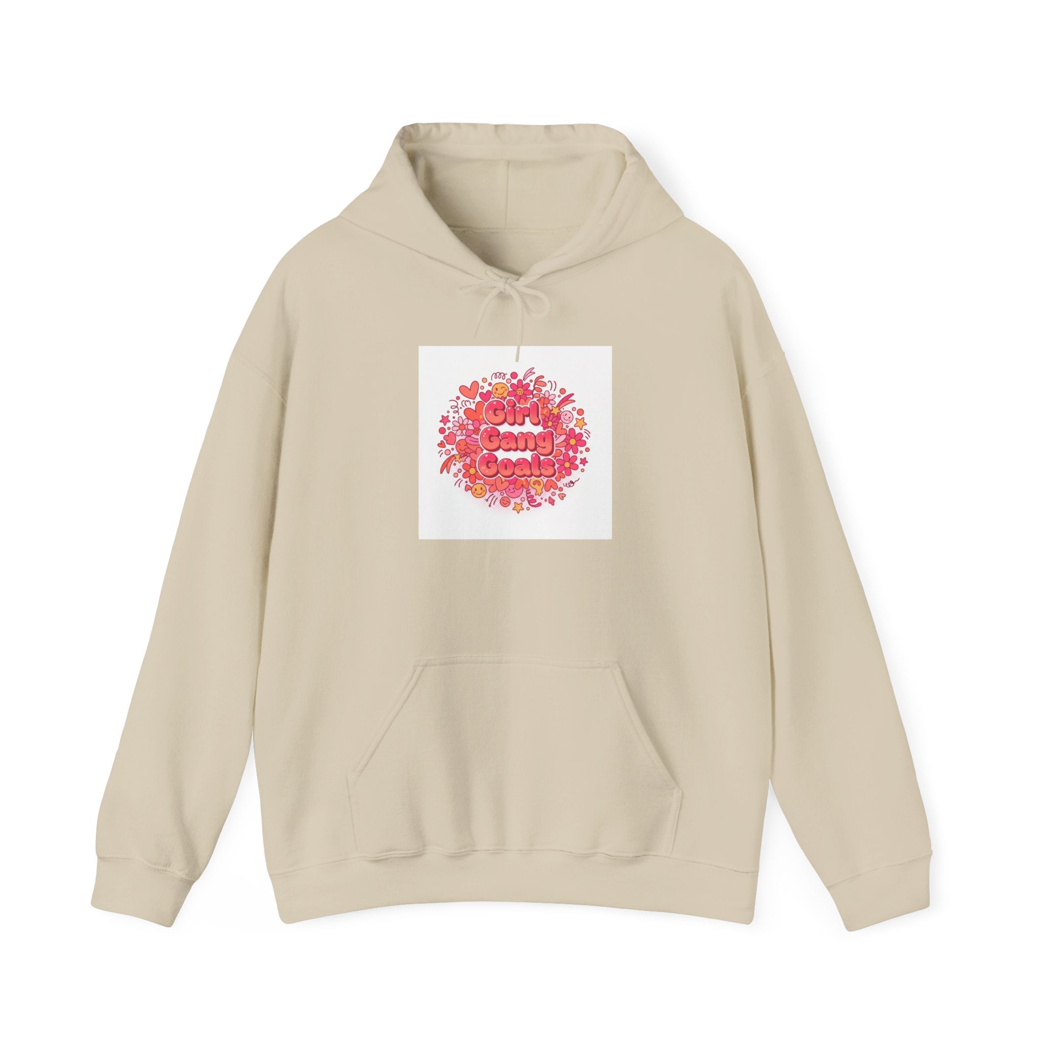 Galentine’s Squad Floral Circle Hoodie | Friendship-First, Brunch-Ready