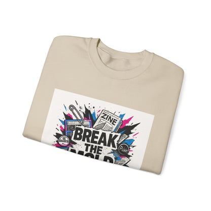 Break the Mold Sweatshirt — Graphic Crewneck for Creatives