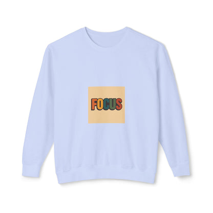 Focus Retro Crewneck Sweatshirt — Motivational Graphic Pullover