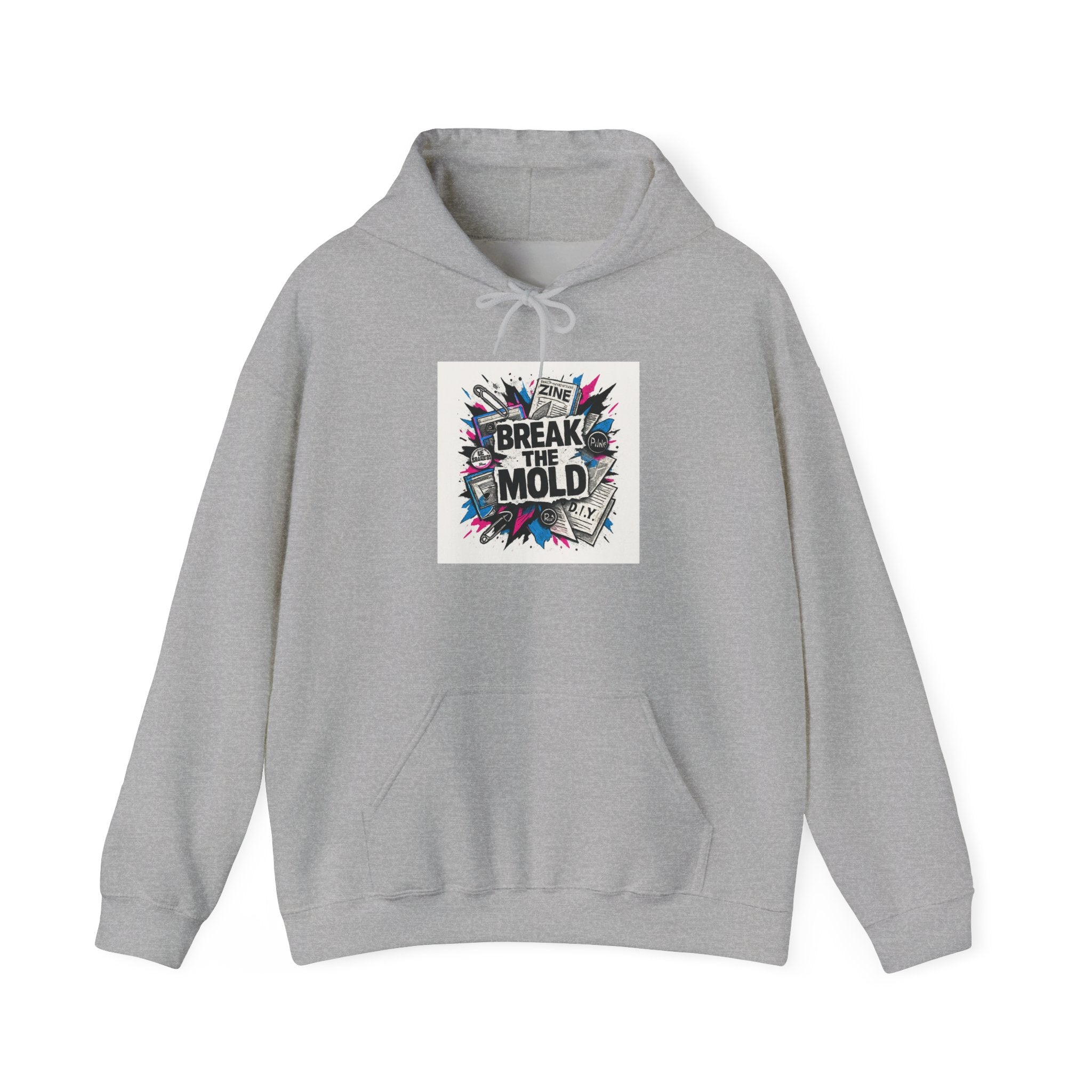 Break the Mold Graphic Hoodie – Motivational Streetwear Pullover