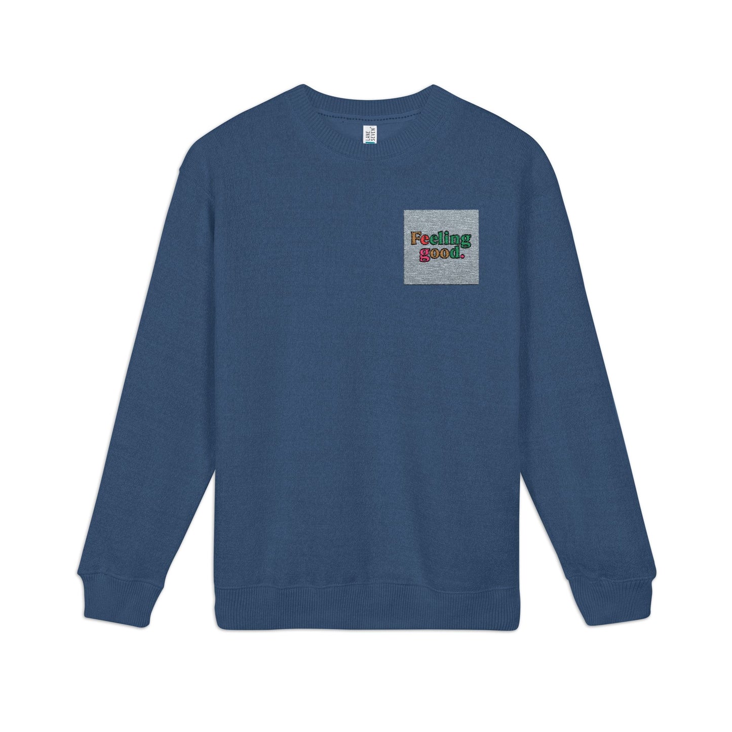 Nantucket Embroidered Crewneck Sweatshirt — Cozy Coastal Logo Pullover