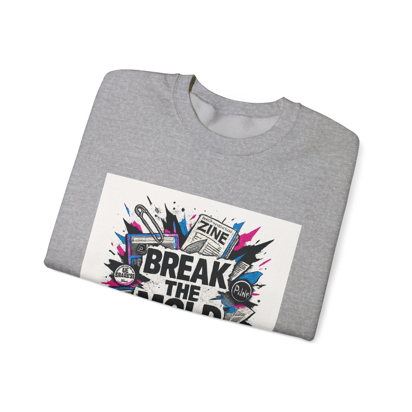 Break the Mold Sweatshirt — Graphic Crewneck for Creatives