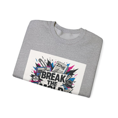 Break the Mold Sweatshirt — Graphic Crewneck for Creatives