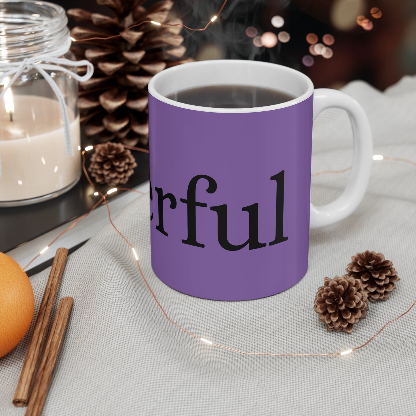 Rise & Shine Purple Coffee Mug — Inspirational 11oz Ceramic Mug