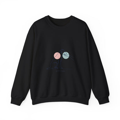Minimal One-Line Dog Outline Sweatshirt | Minimal Pet Art, Pet Outline Design